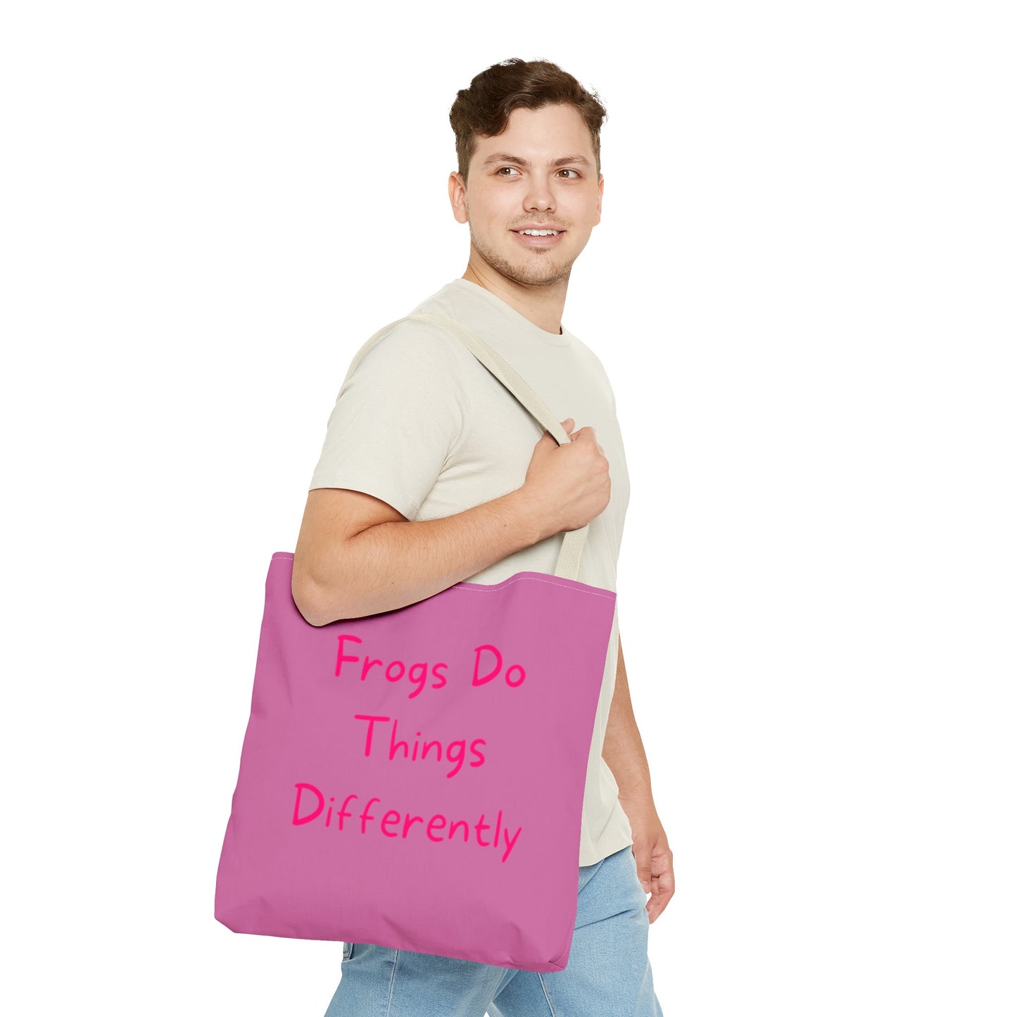 Pink Frog Tote Bag - In Style Bags