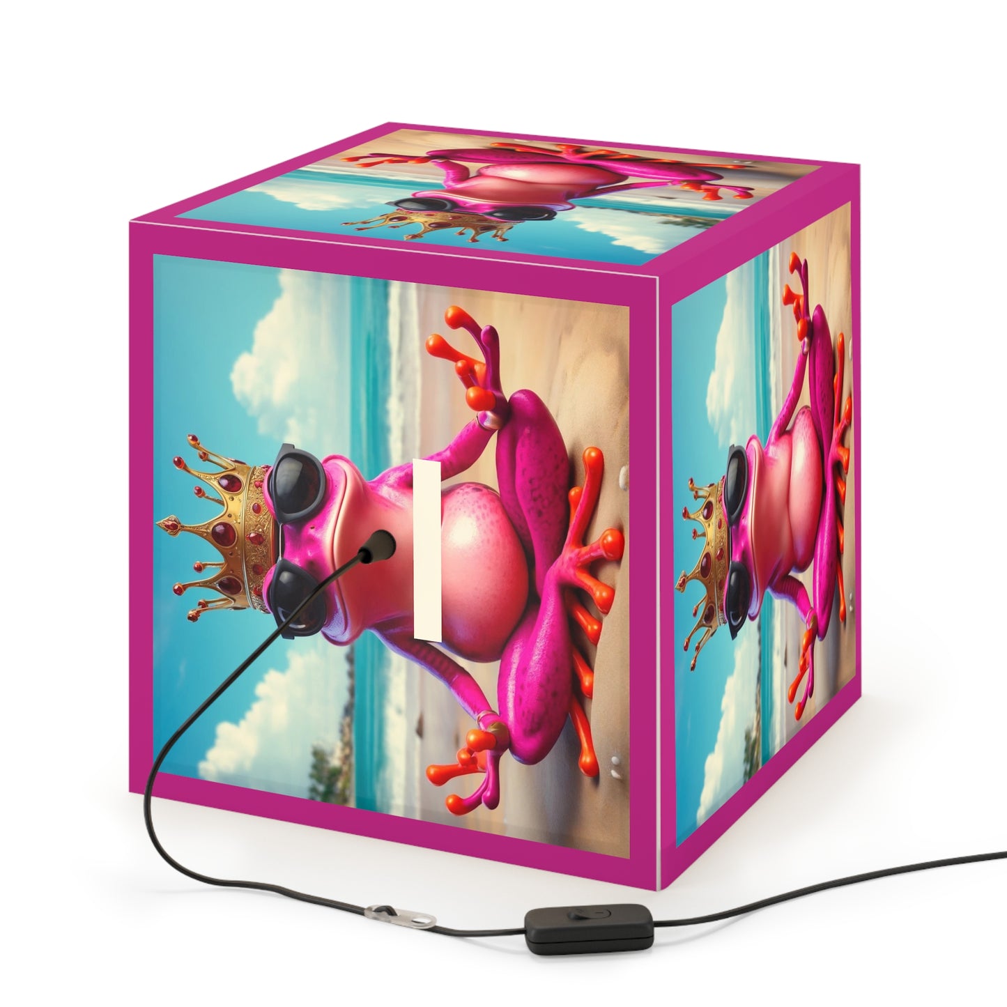 Light Cube Lamp | Pink Frog