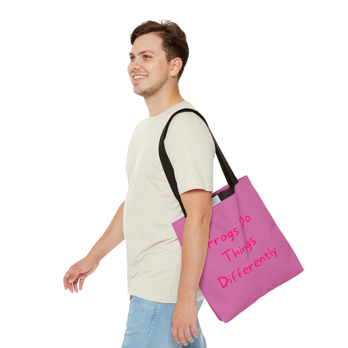 Pink Frog Tote Bag - In Style Bags