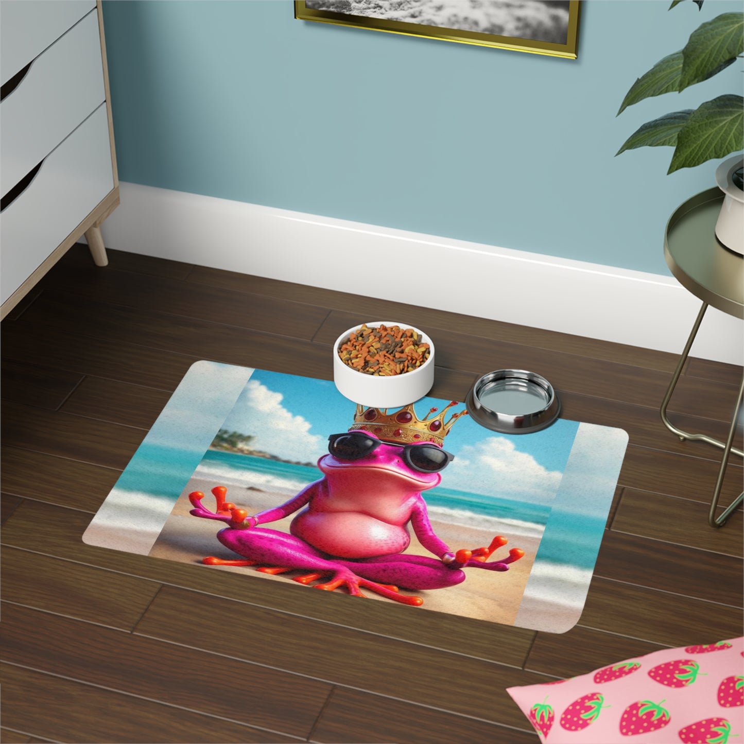 Pink Food Mat For Pets | Cats & Dogs