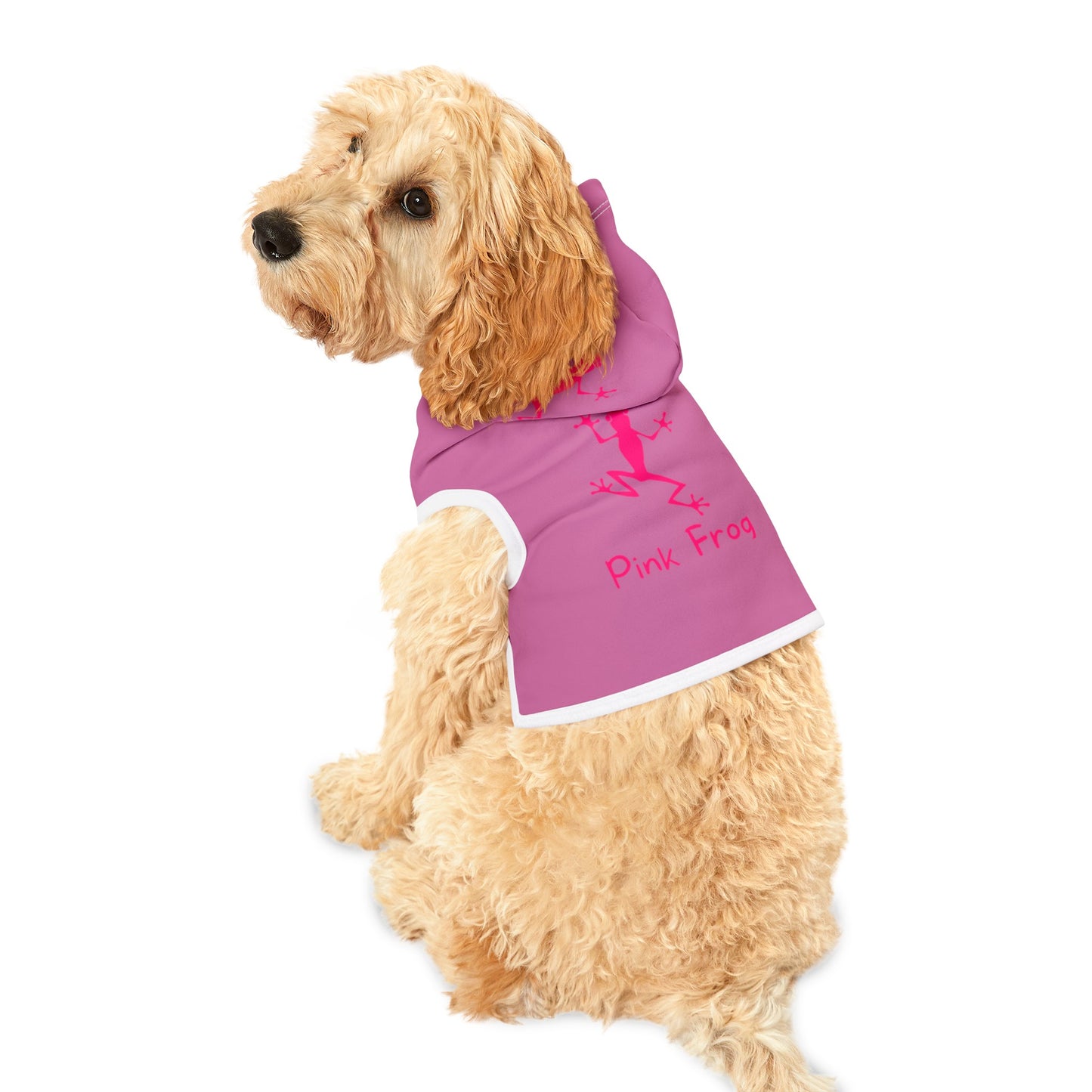 Pet Hoodie | Pink Frog - Cats & Dogs