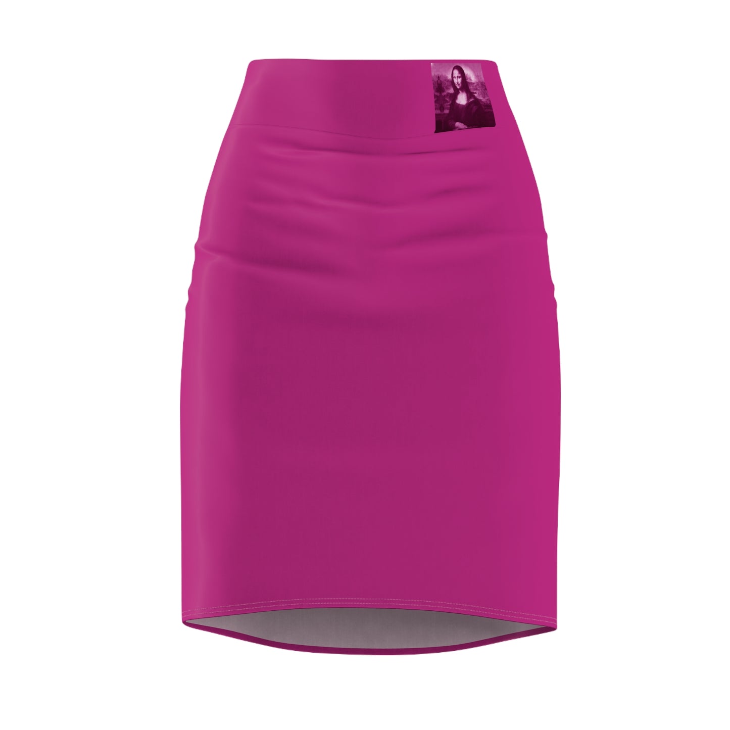 Women's Pencil Skirt - Pink Frog