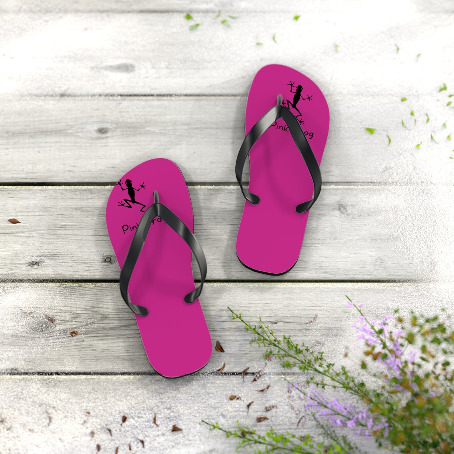 Pink Frog Flip Flops - Summer Styles