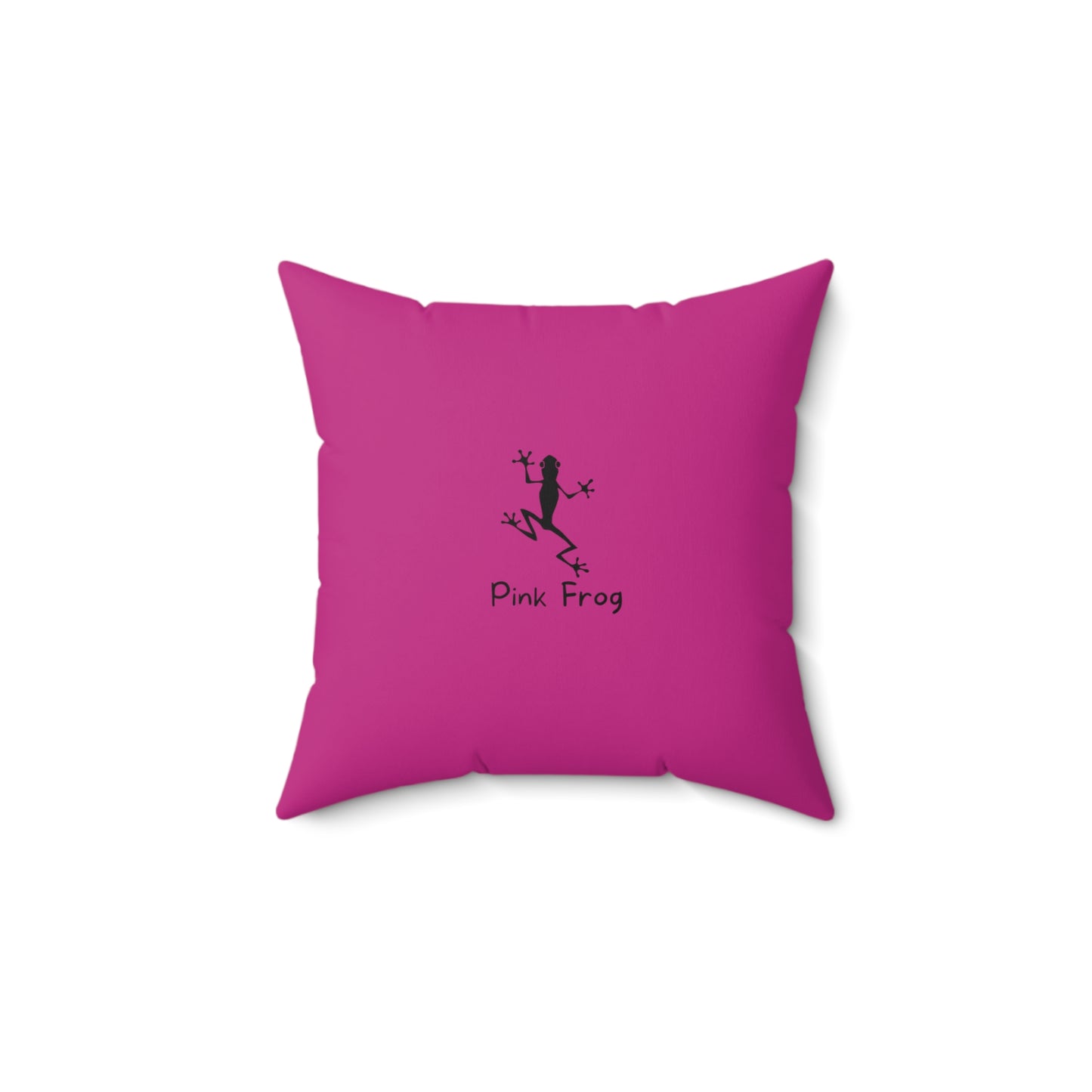 Pink Frog | Spun Polyester Square Pillow - Mona Lisa