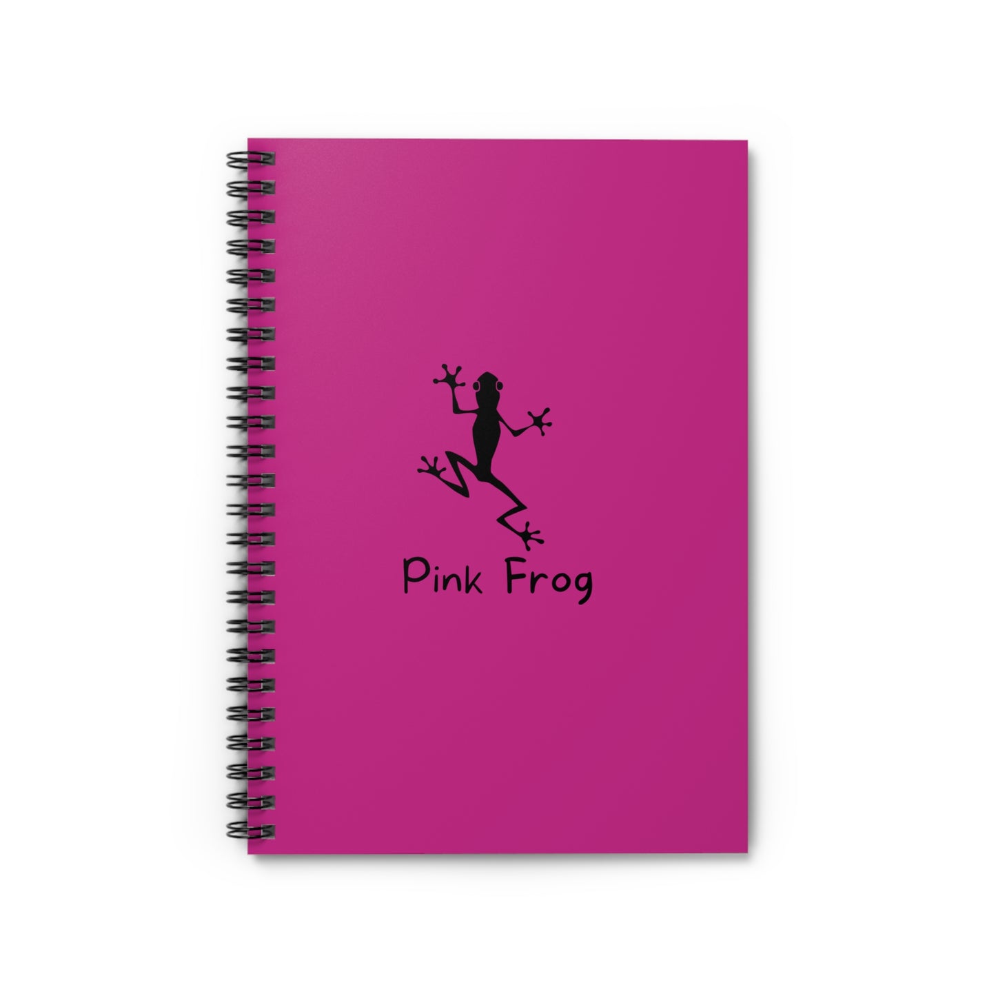 Pink Frog Spiral Notebook - Ruled Lines