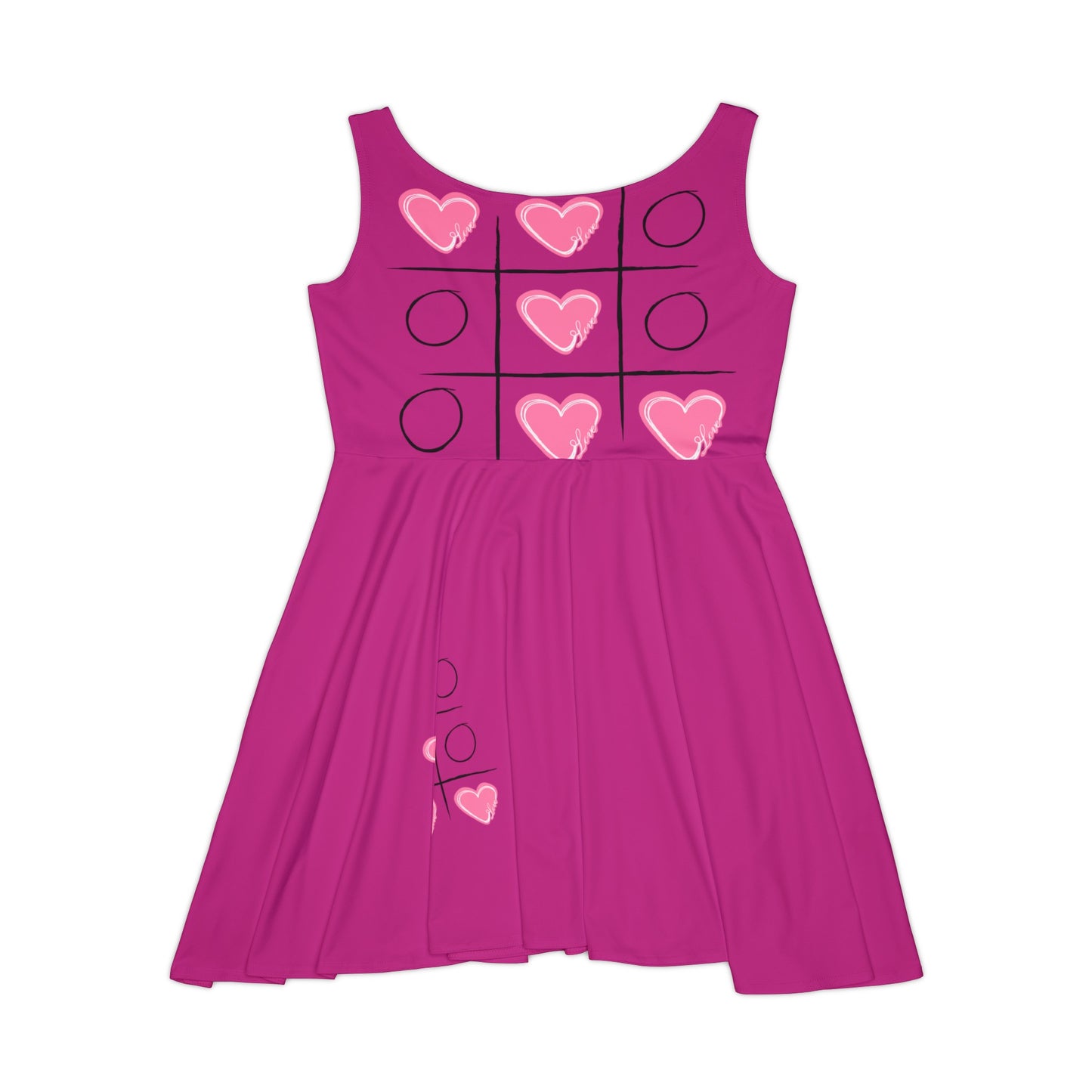 Women's Skater Dresses | Pink Dress - Hearts