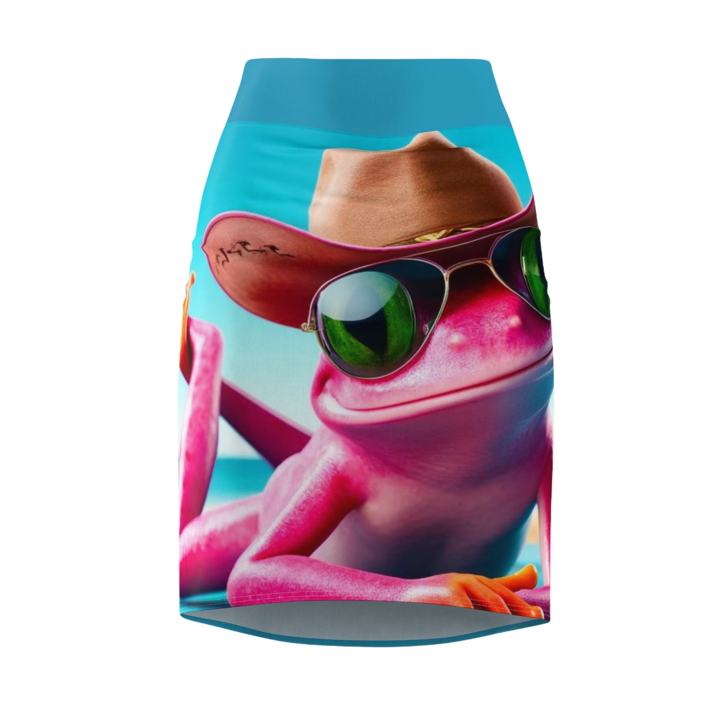 Women's Pencil Skirt - Pink Frog - Cool