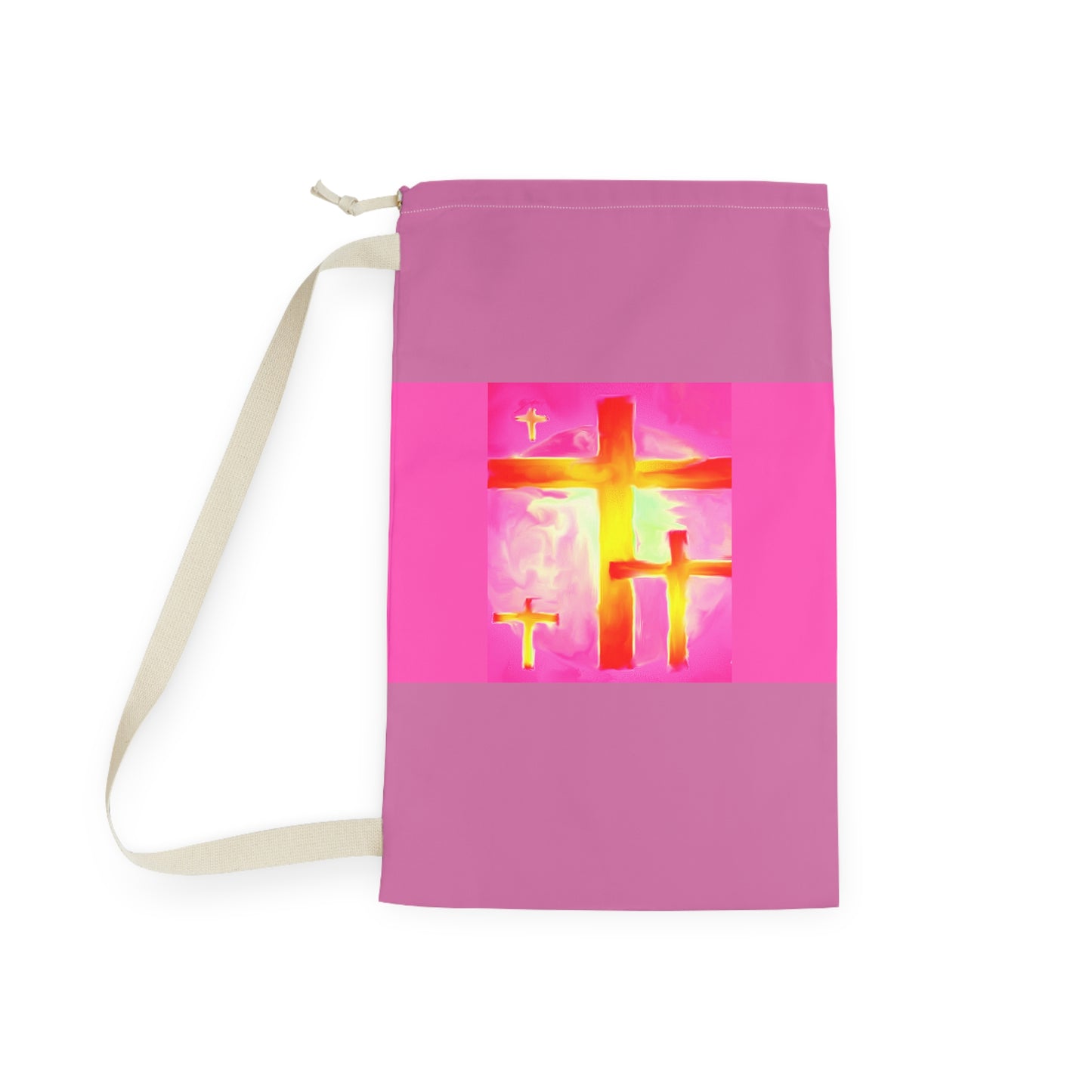 Laundry Bags | Pink Bag - Cross Art