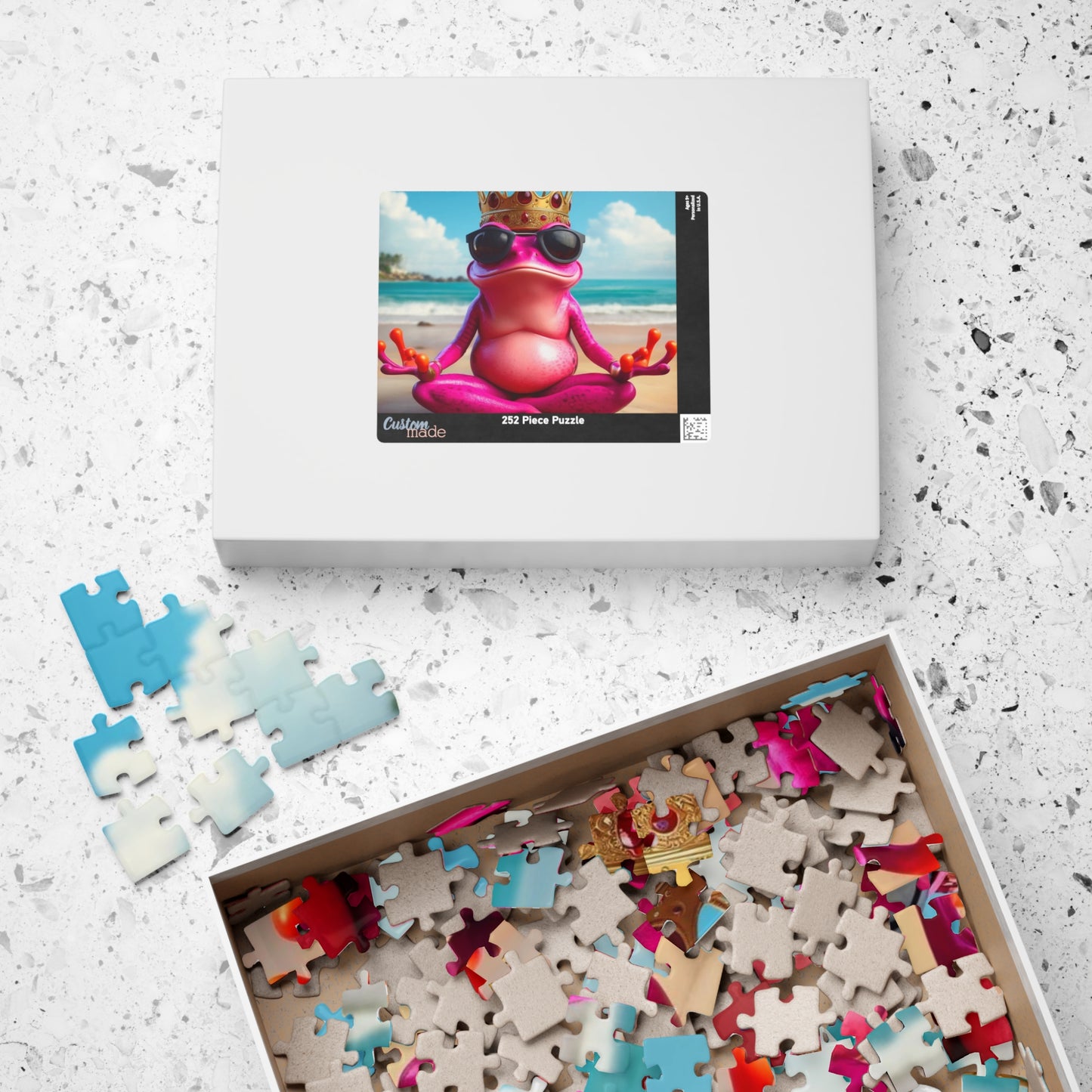 Pink Frog | Puzzle - (110, 252, 520, 1014-piece)