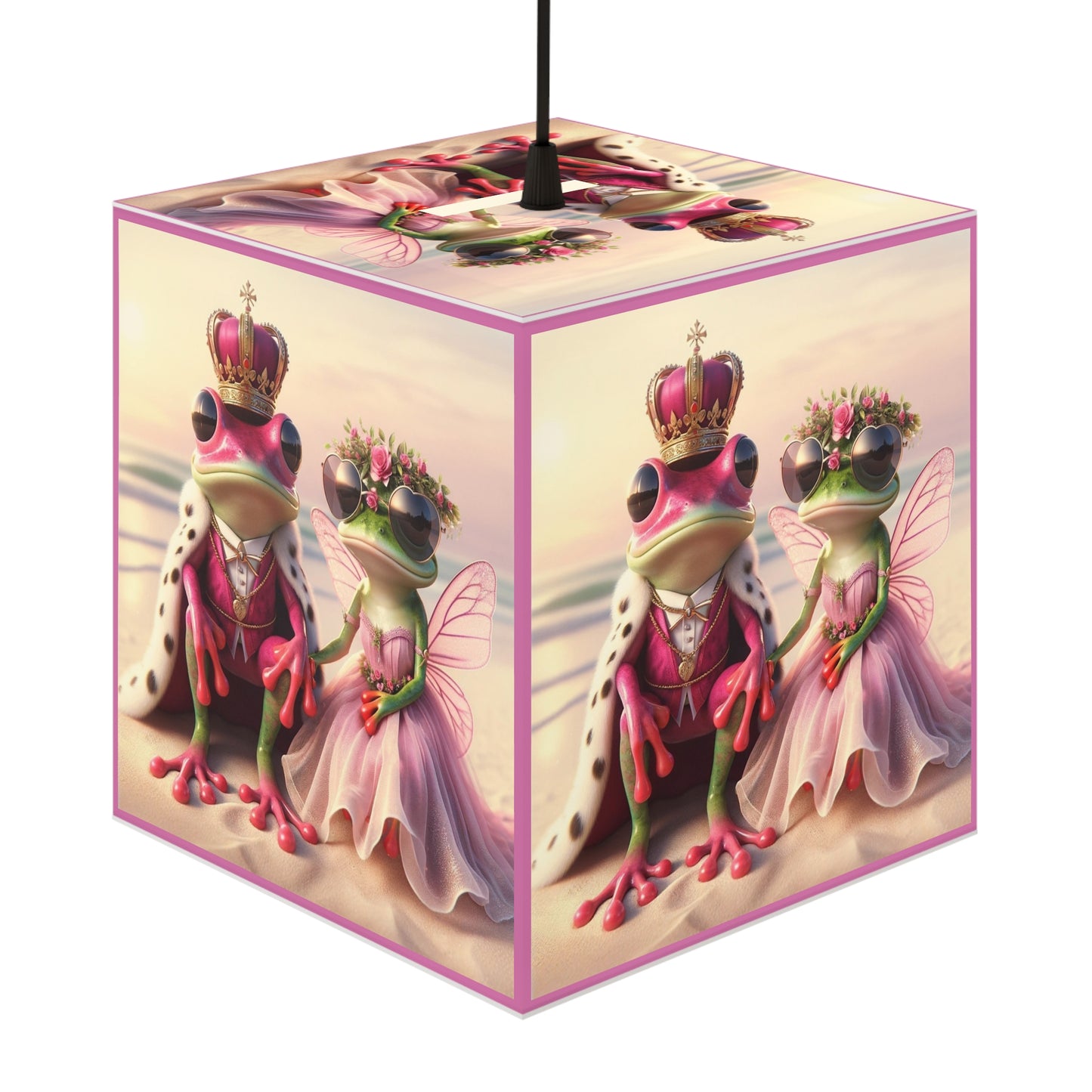 Light Cube Lamp | Pink Frog