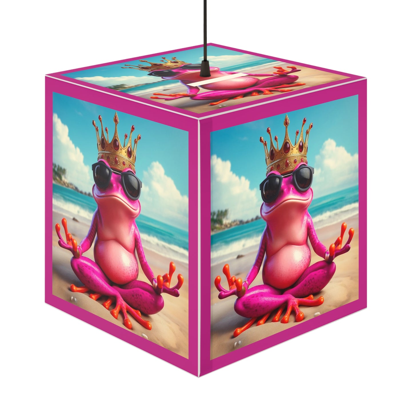 Light Cube Lamp | Pink Frog