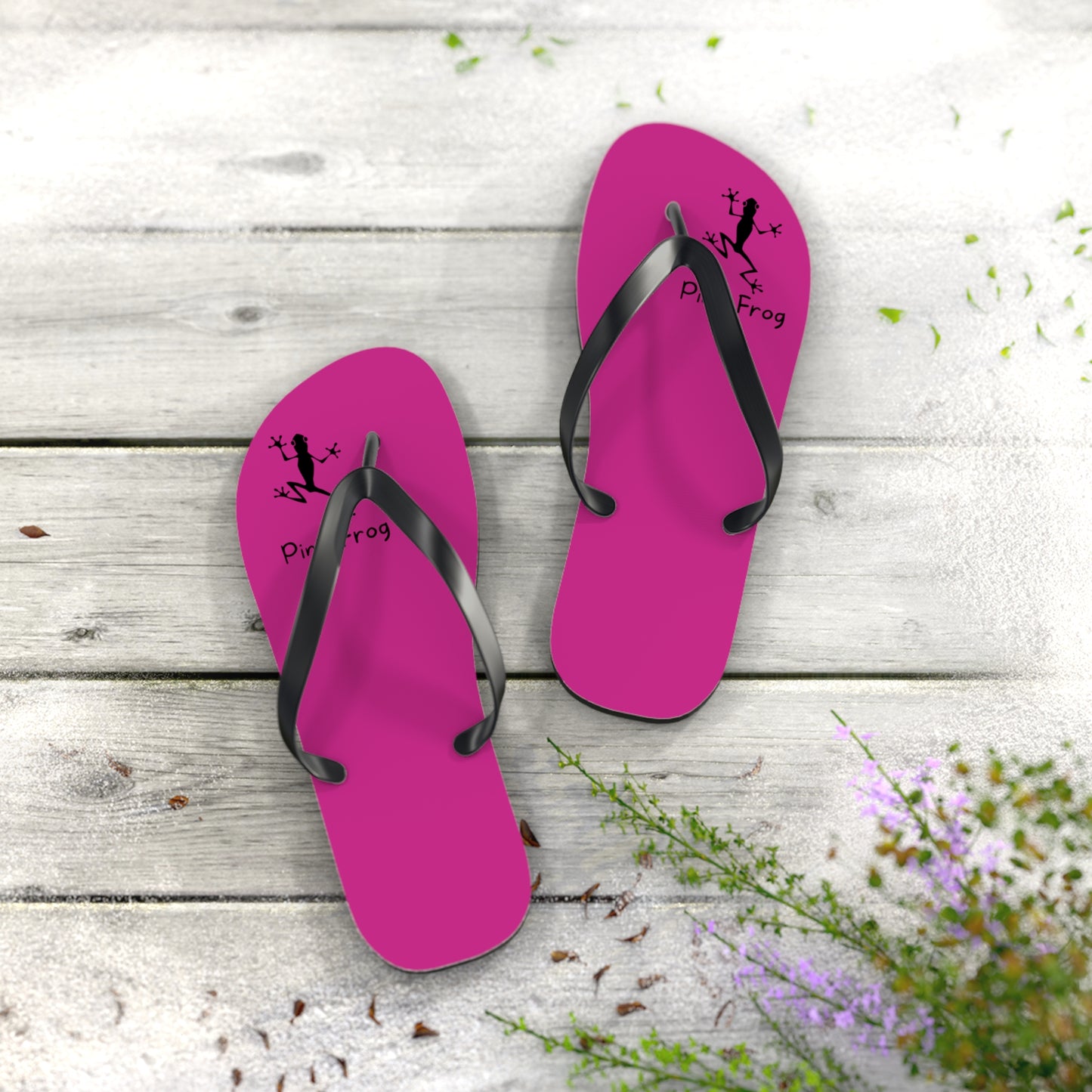 Pink Frog Flip Flops - Summer Styles