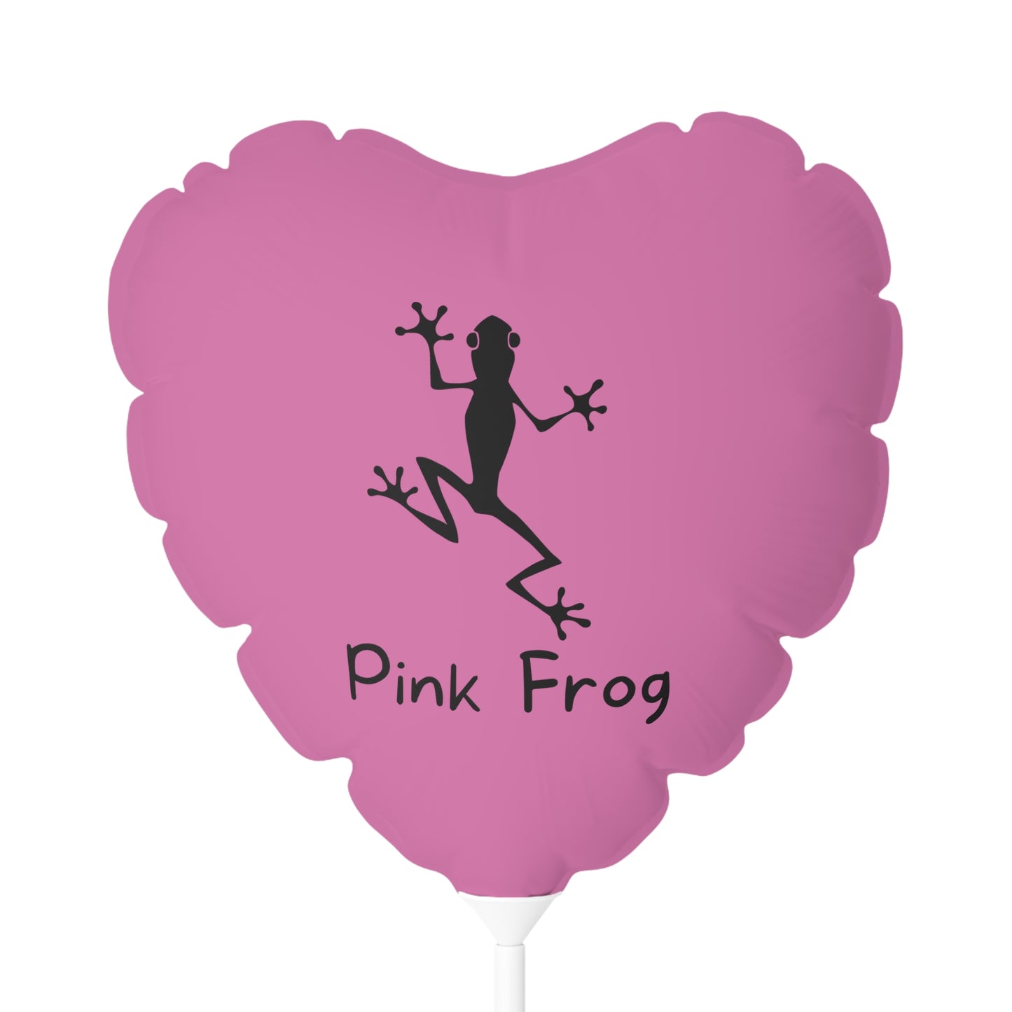 Balloon | Round and Heart-shaped - Pink Frog