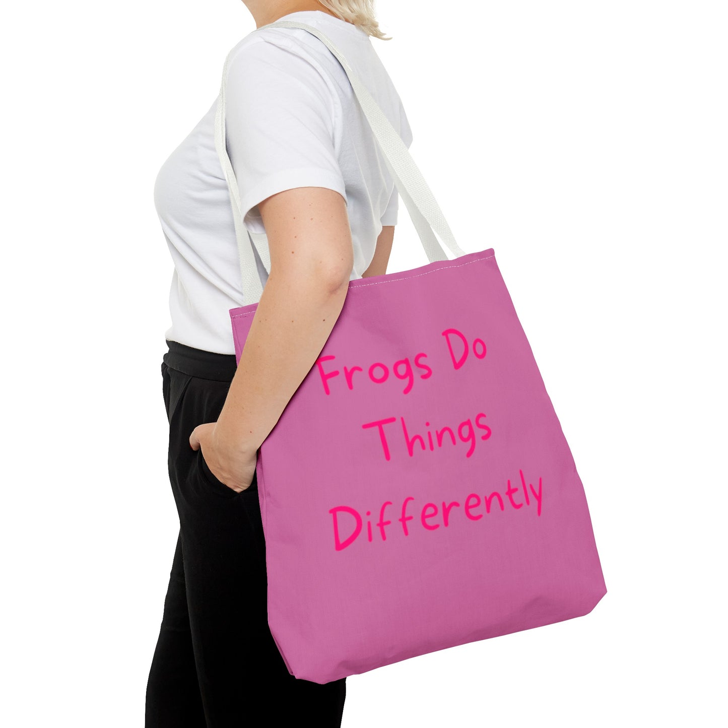 Pink Frog Tote Bag - In Style Bags