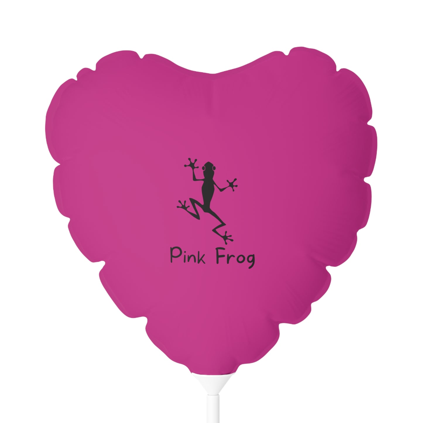 Balloon | Round and Heart-shaped - Pink Frog