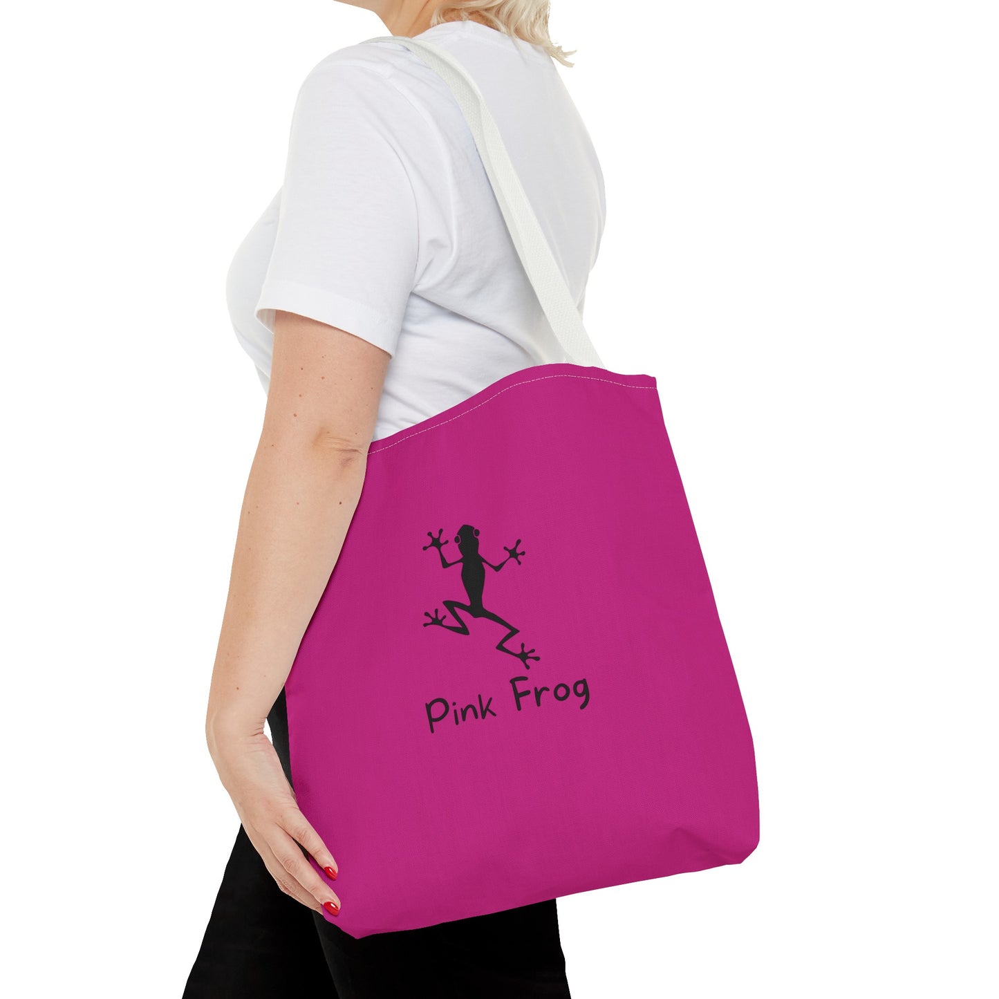 Pink Frog Tote Bag - Bags For Shopping