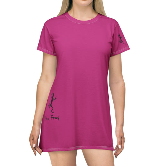 T-Shirt Dress | Pink Frog