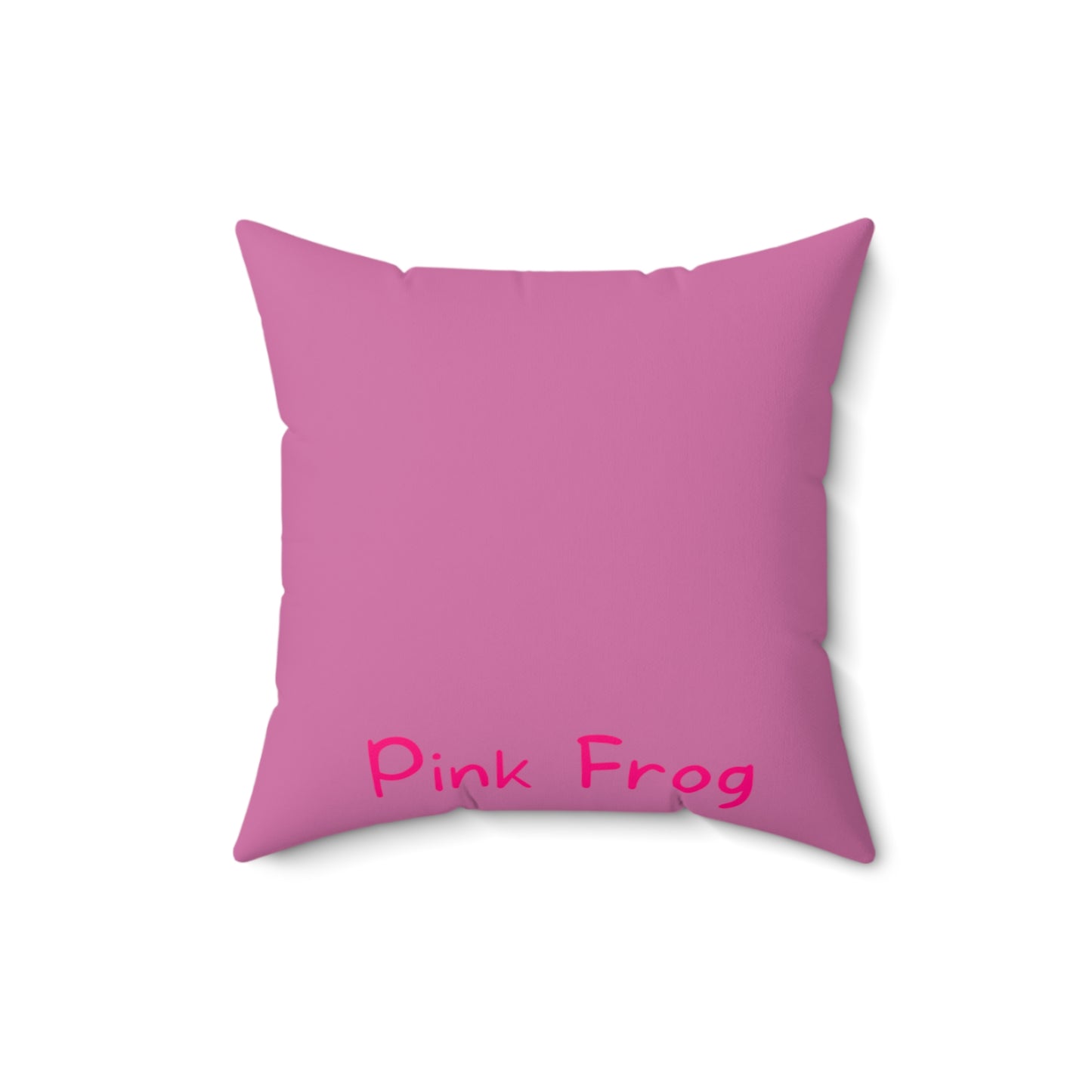 Pink Frog | Spun Polyester Square Pillow - Princess