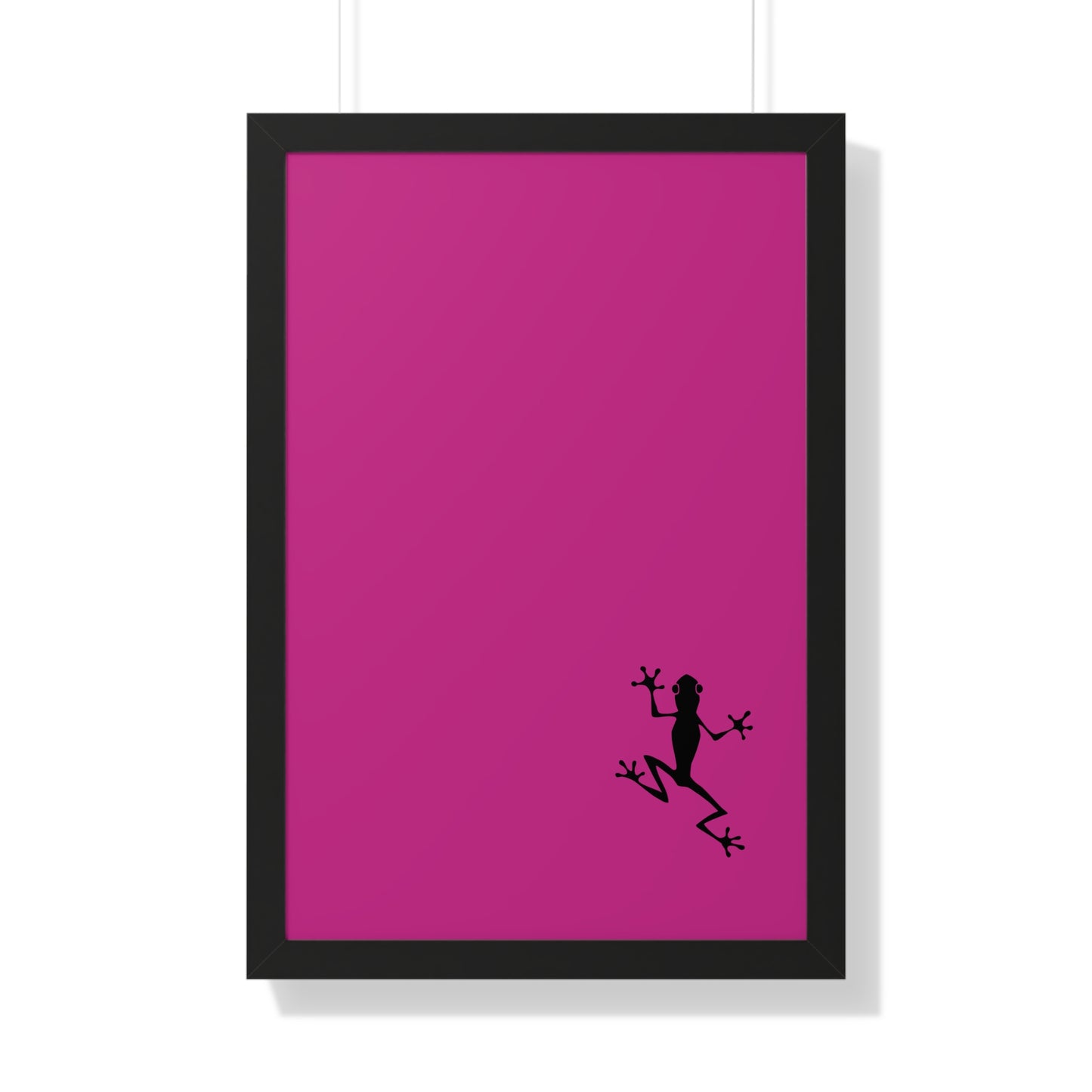 Pink Frog Framed Vertical Poster: Climb The Ladder Of Success