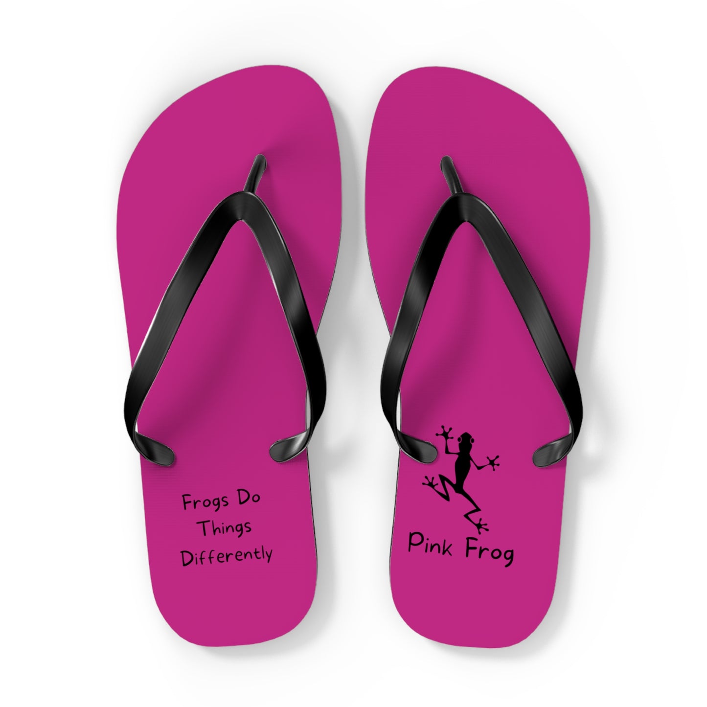 Pink Frog Flip Flops - Summer Fashions