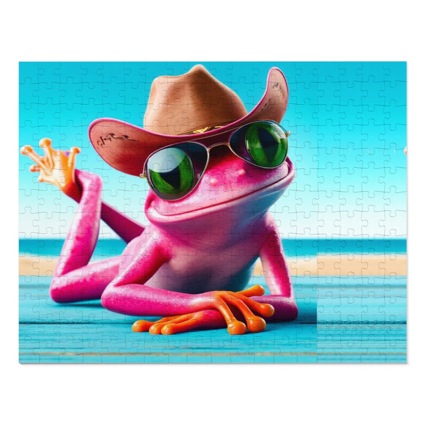 Pink Frog | Jigsaw Puzzle - (30, 110, 252, 500,1000-Piece)