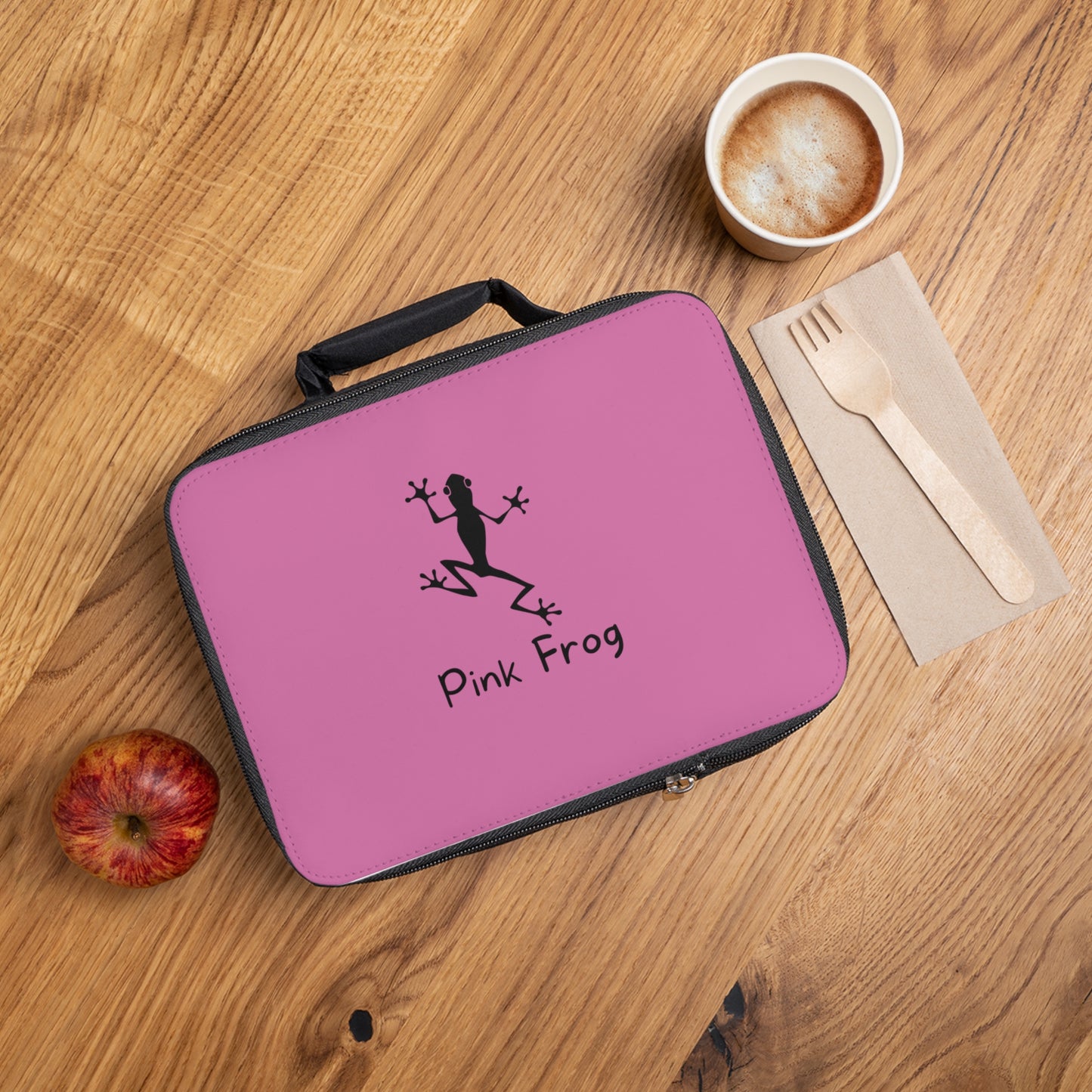 Lunch Bags | Pink Bag - Frog