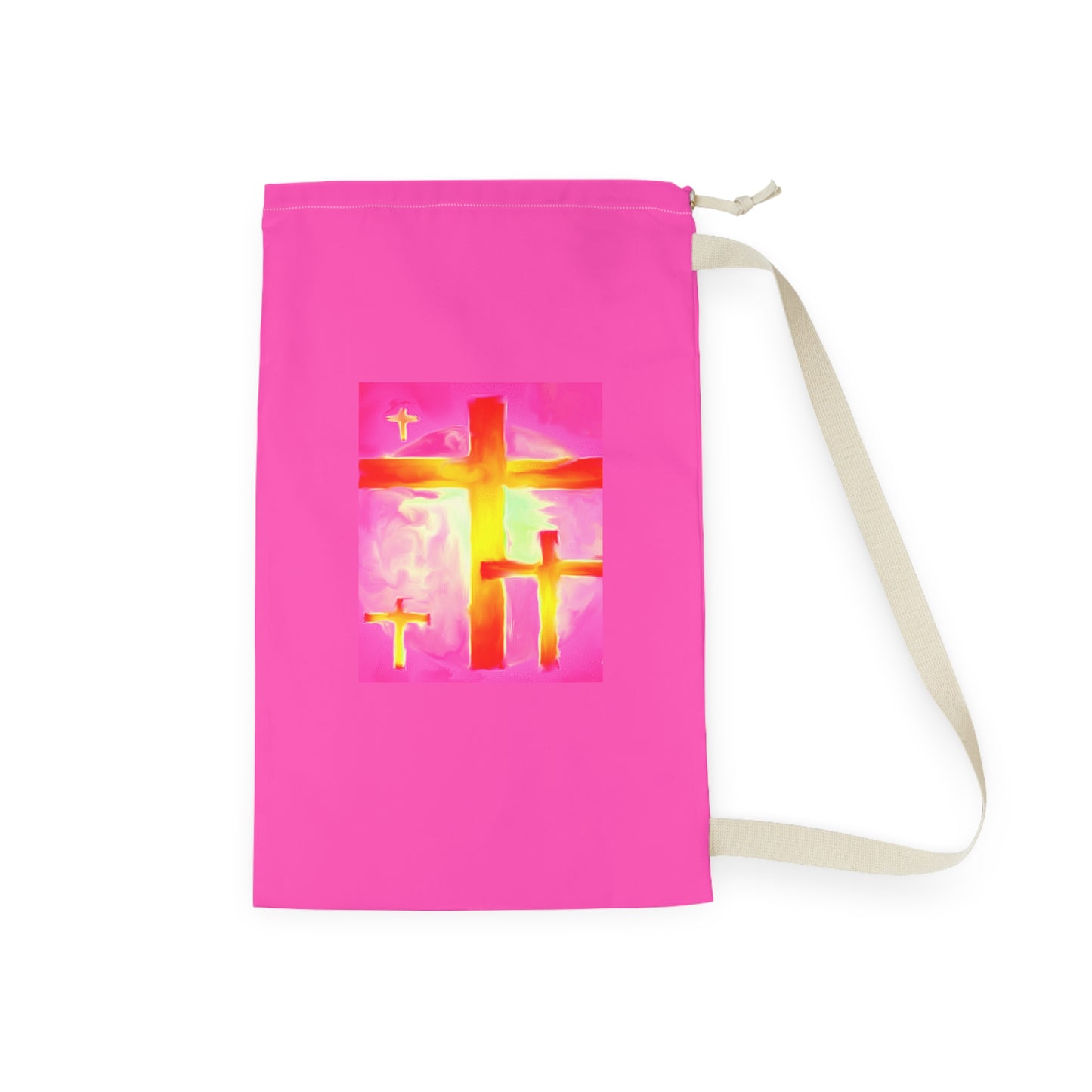 Laundry Bags | Pink Bag - Cross Art