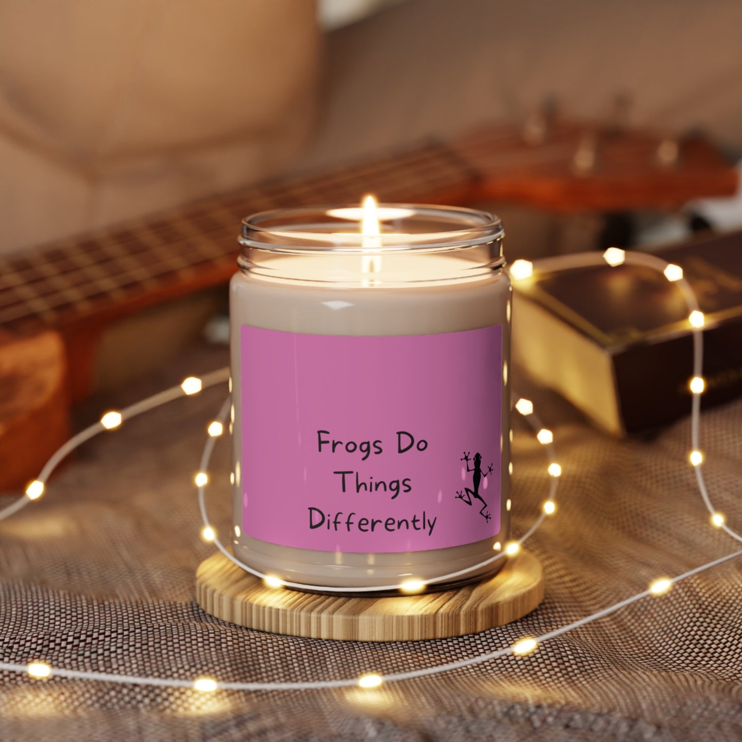 Pink Frog Scented Soy Candle, 9oz