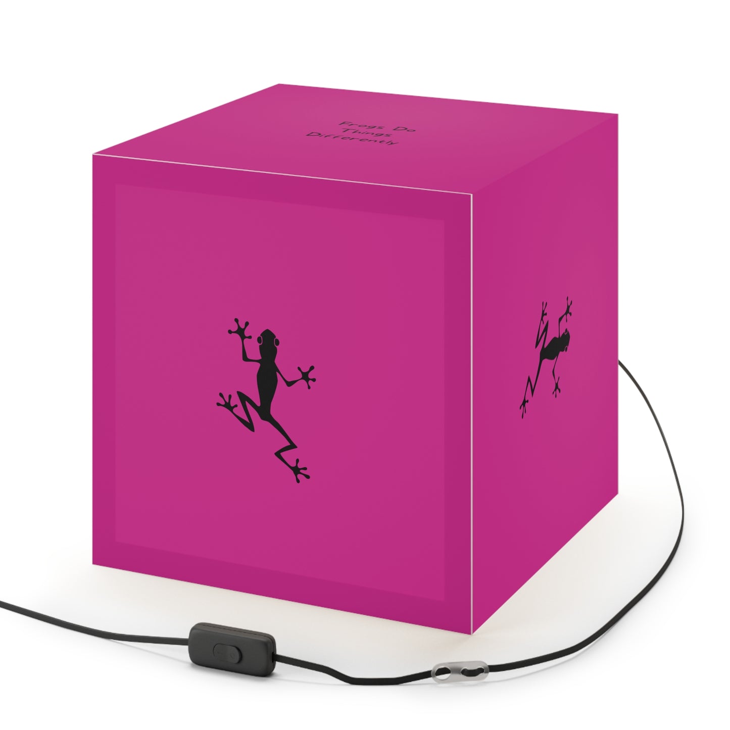 Light Cube Lamp | Pink Frog