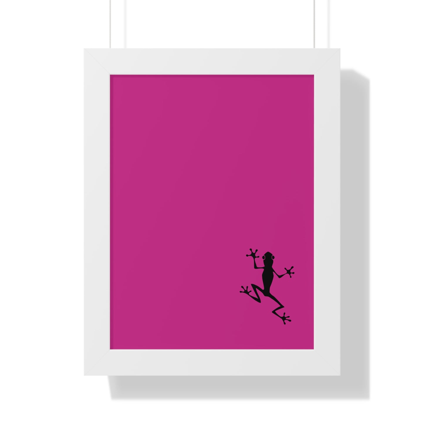 Pink Frog Framed Vertical Poster: Climb The Ladder Of Success