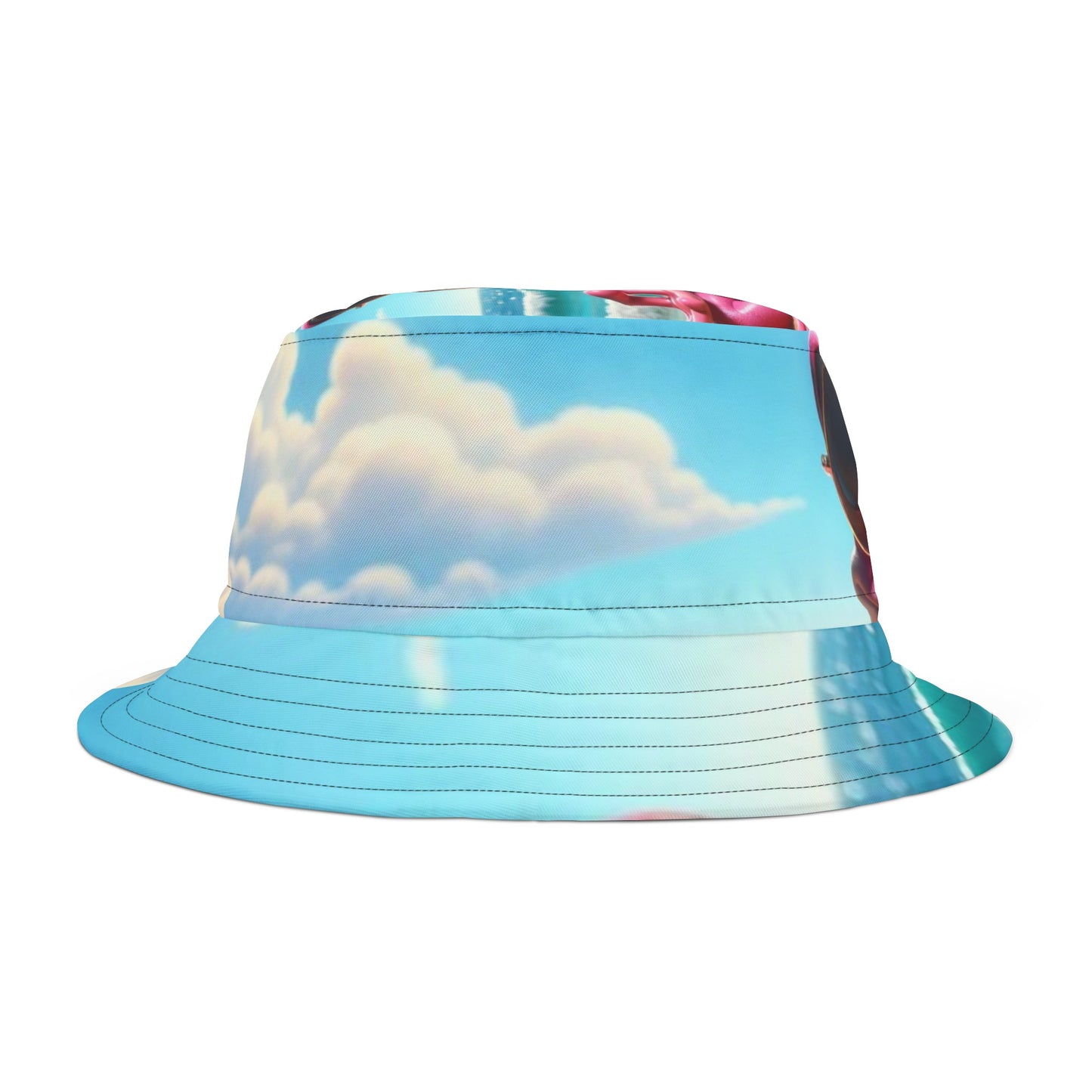 Pink Frog Bucket Hat - Step Out Onto The Beach