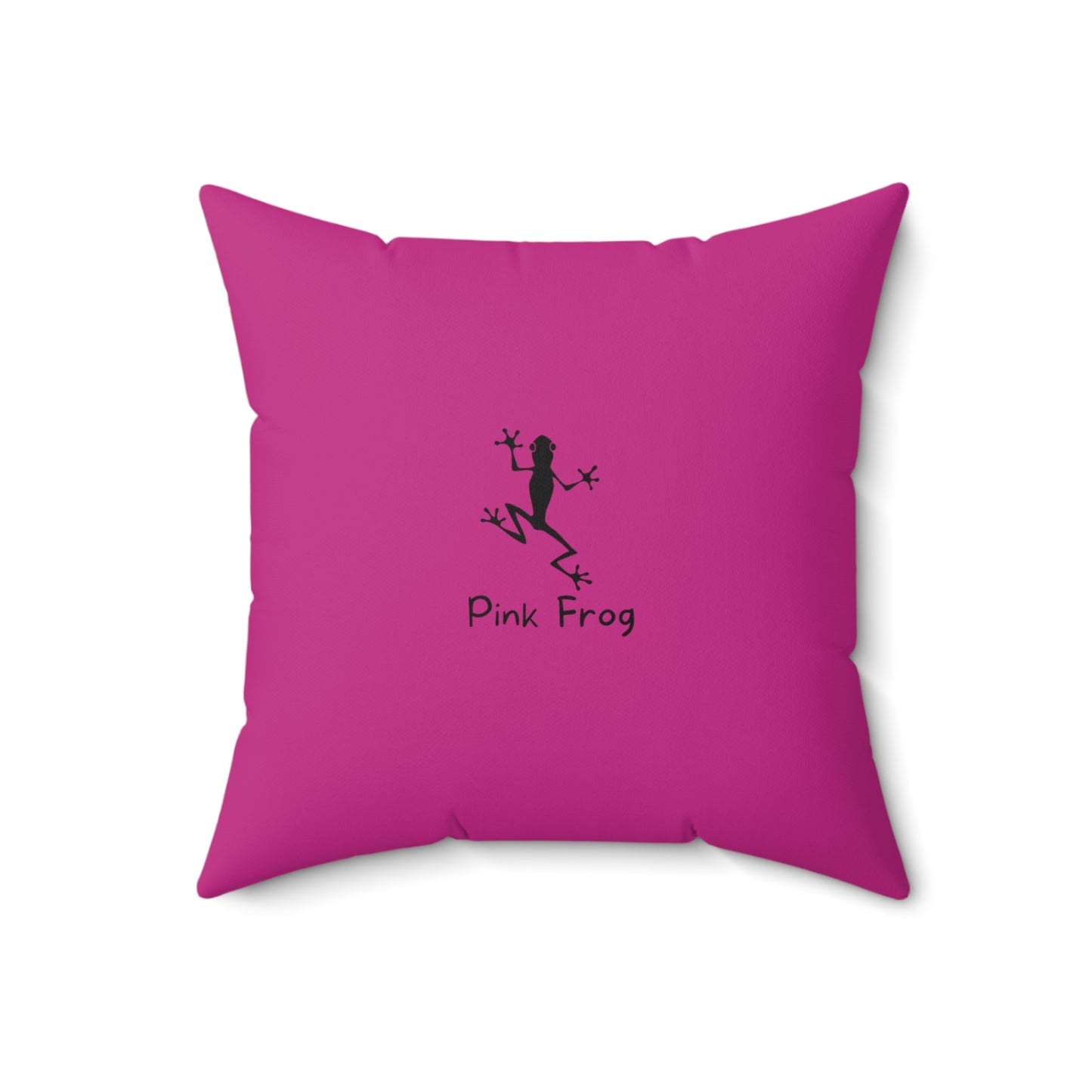 Pink Frog | Spun Polyester Square Pillow - Mona Lisa