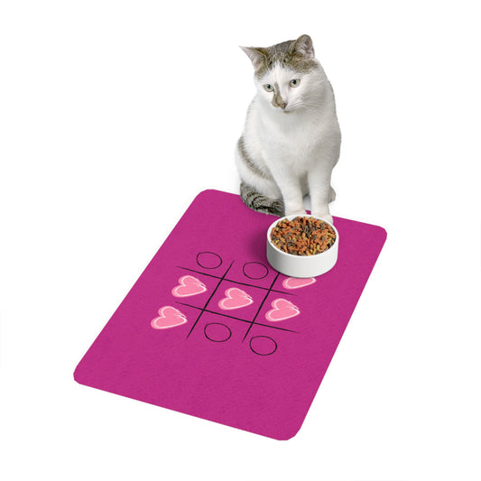 Pink Food Mat For Pets | Cats & Dogs