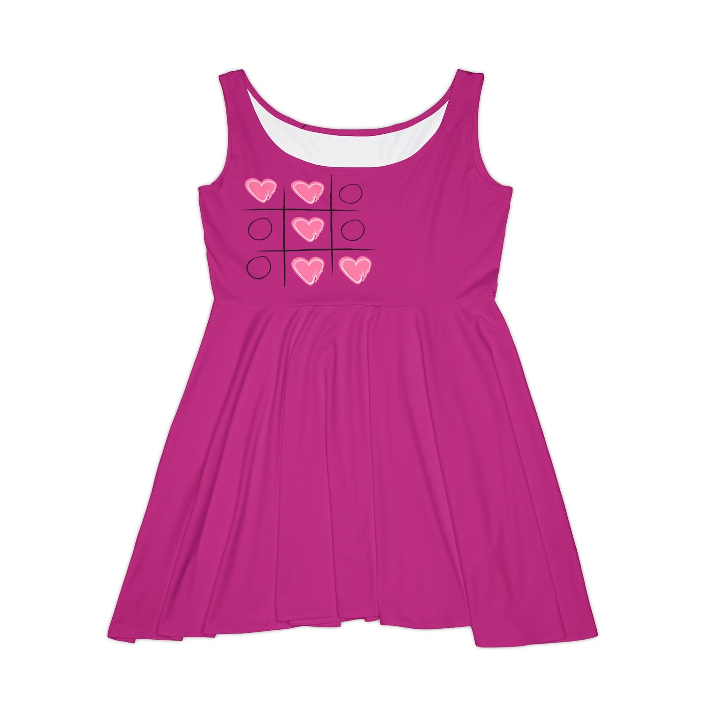 Women's Skater Dresses | Pink Dress - Hearts