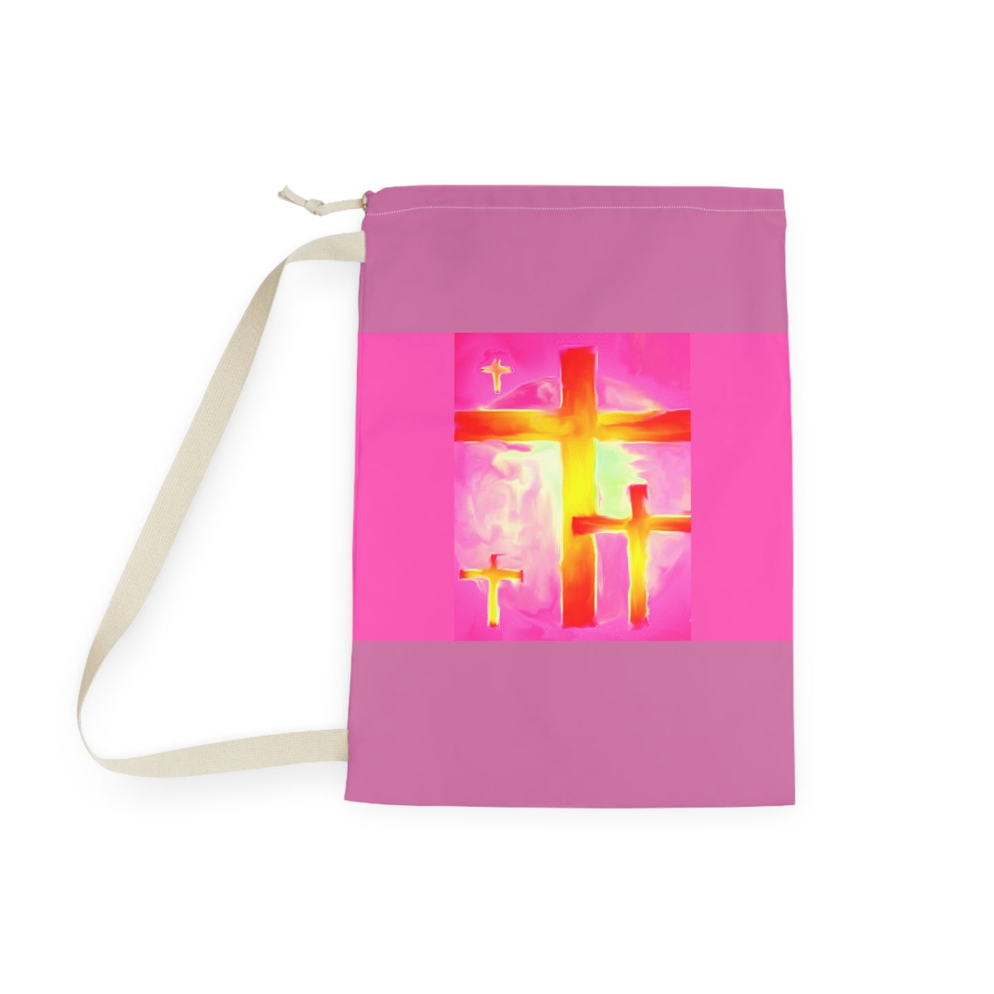 Laundry Bags | Pink Bag - Cross Art