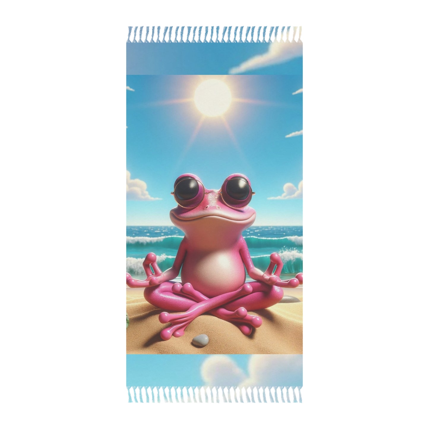 Boho Beach Cloth | Savor The Sun - Pink Frog