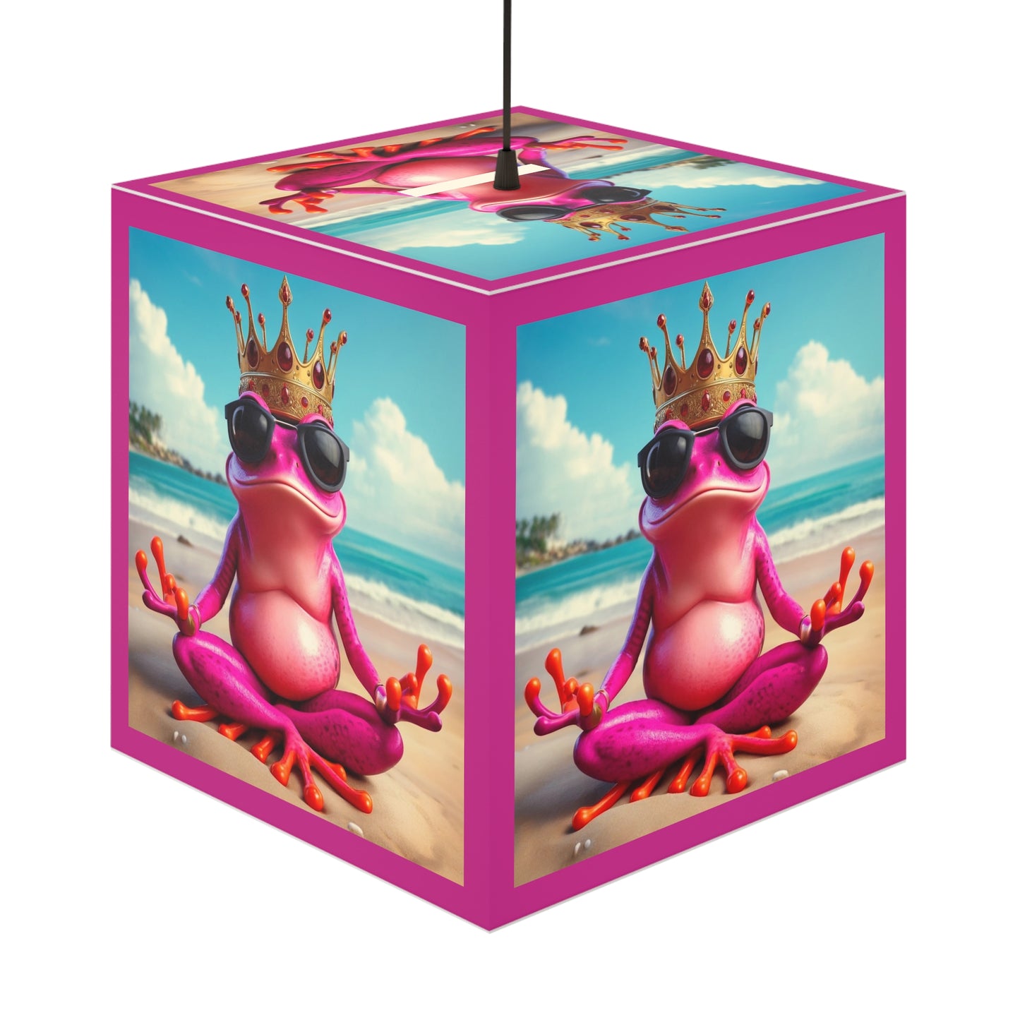 Light Cube Lamp | Pink Frog