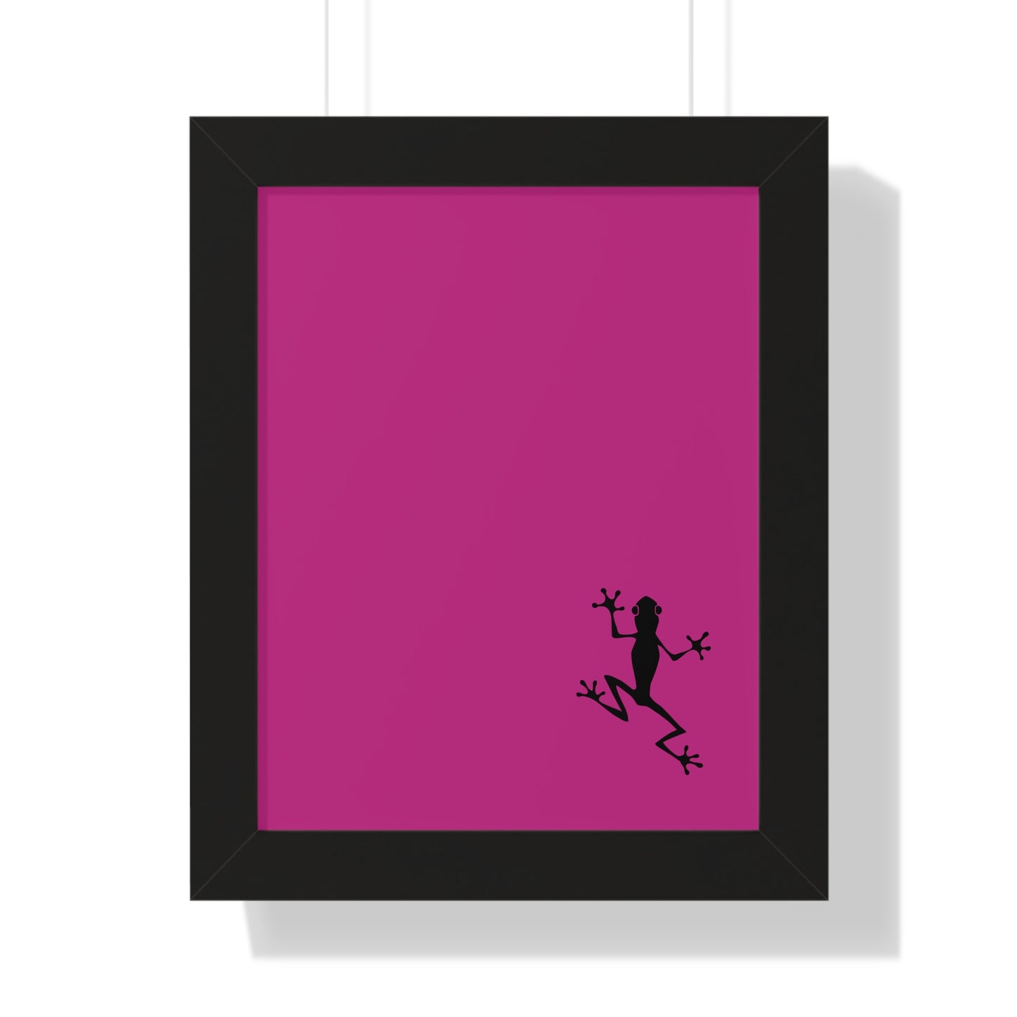 Pink Frog Framed Vertical Poster: Climb The Ladder Of Success