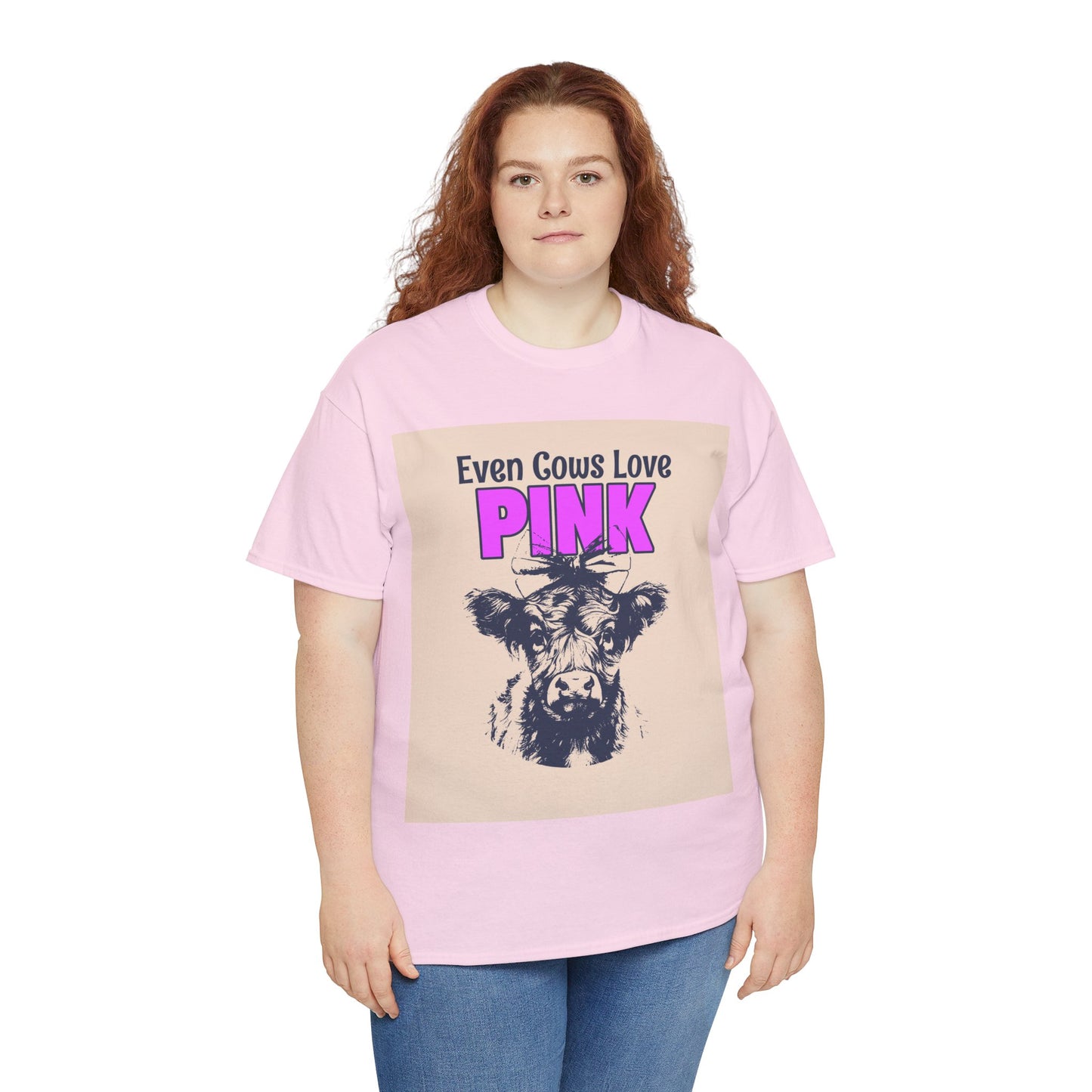 Unisex Heavy Cotton Tee | Summer T-Shirts - Pink Frog