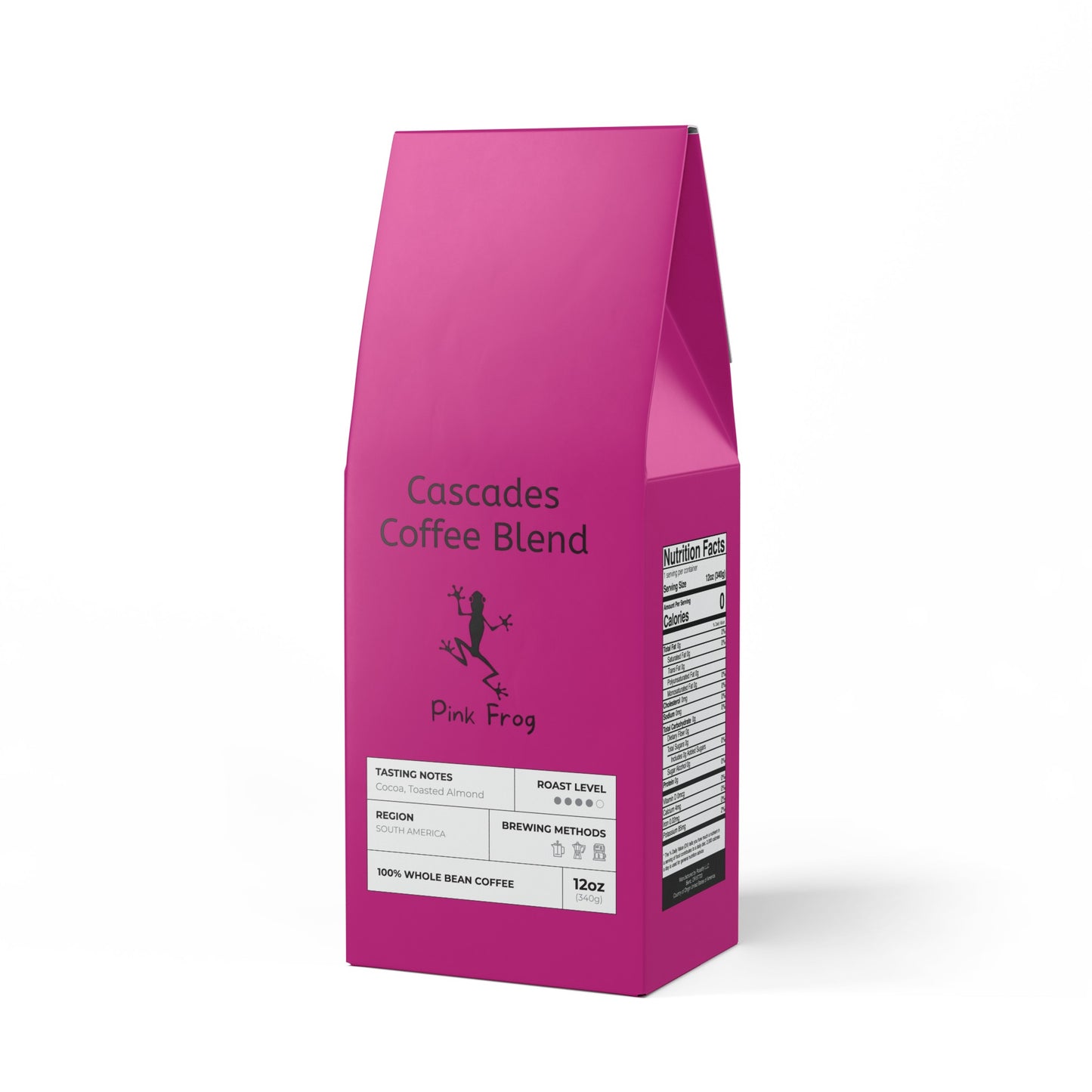 Pink Frog Cascades Coffee Blend (Medium-Dark Roast)