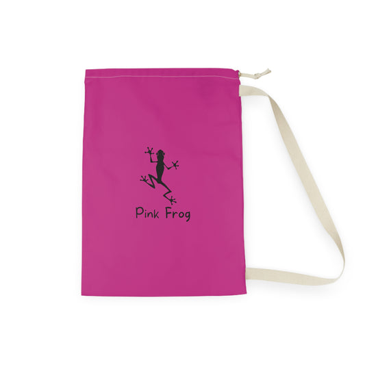 Laundry Bags | Pink Bag - Frog