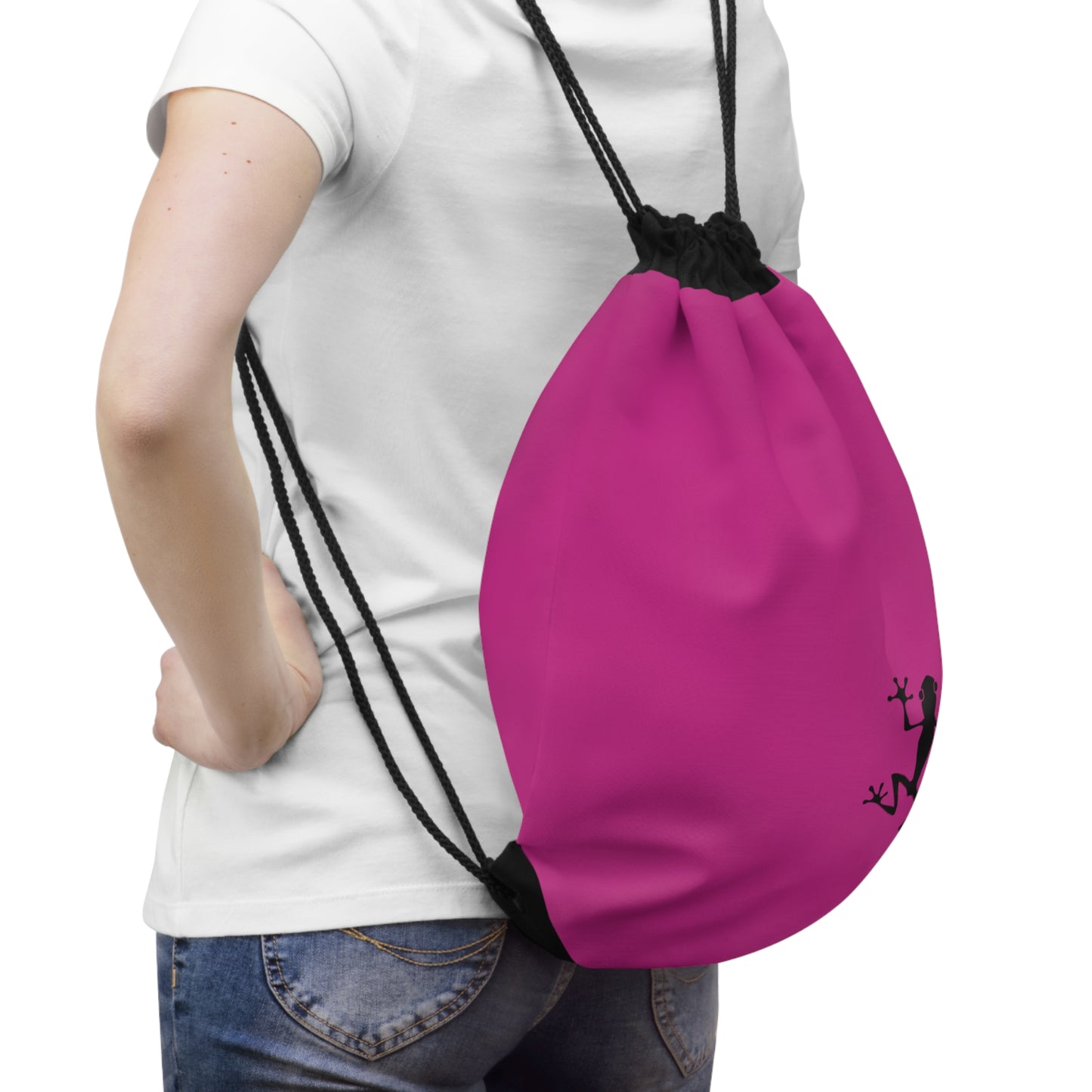 Drawstring Bag | Pink Frog