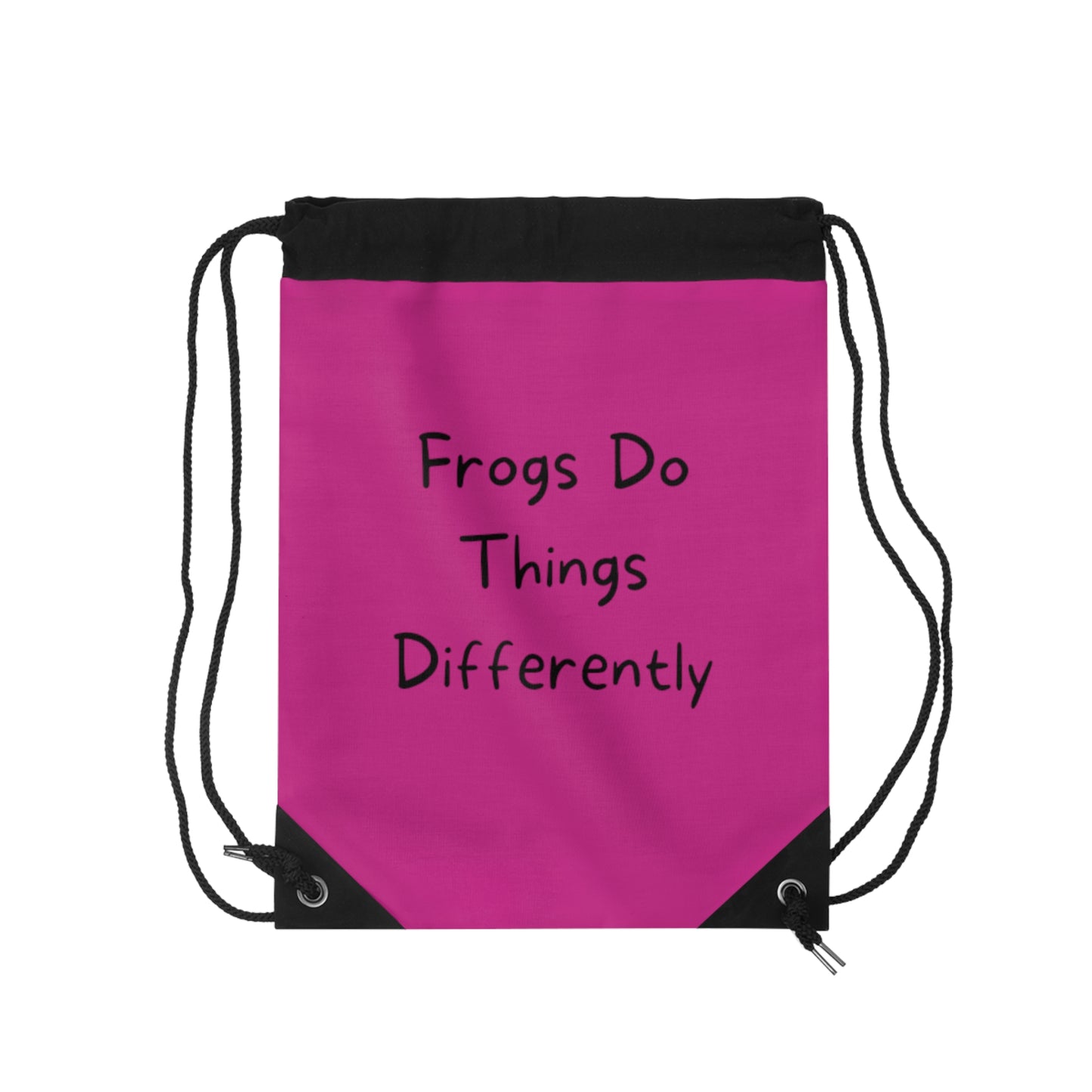 Drawstring Bag | Pink Frog