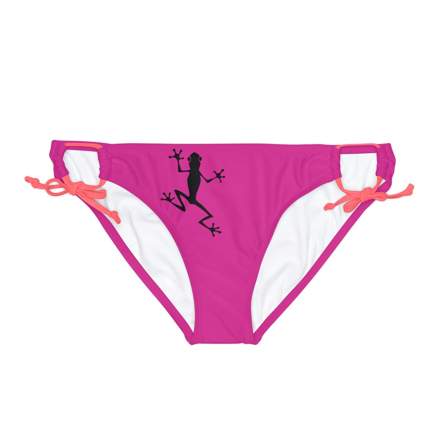 Loop Tie Side Bikini Bottom | Pink Underwear