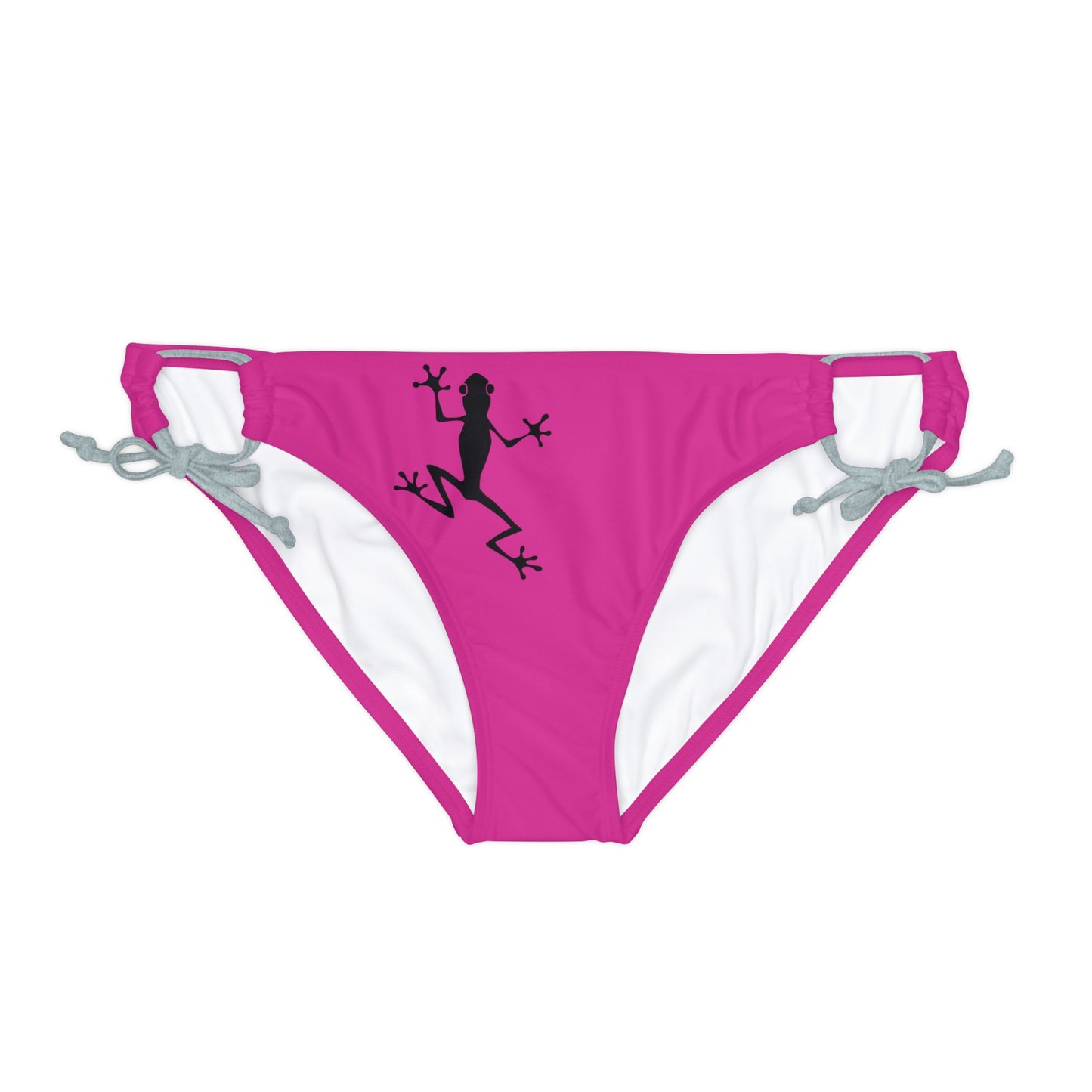 Loop Tie Side Bikini Bottom | Pink Underwear