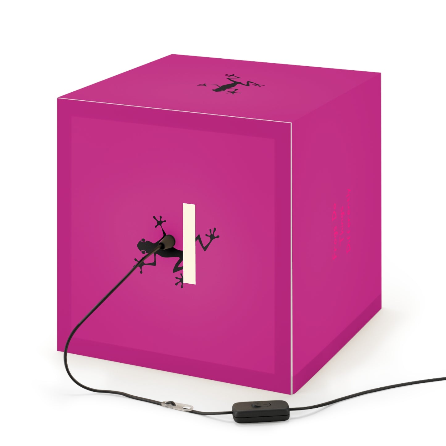 Light Cube Lamp | Pink Frog