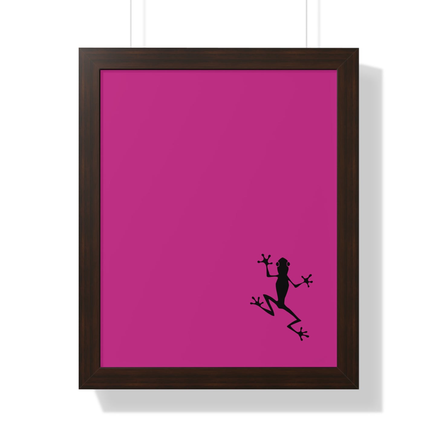 Pink Frog Framed Vertical Poster: Climb The Ladder Of Success