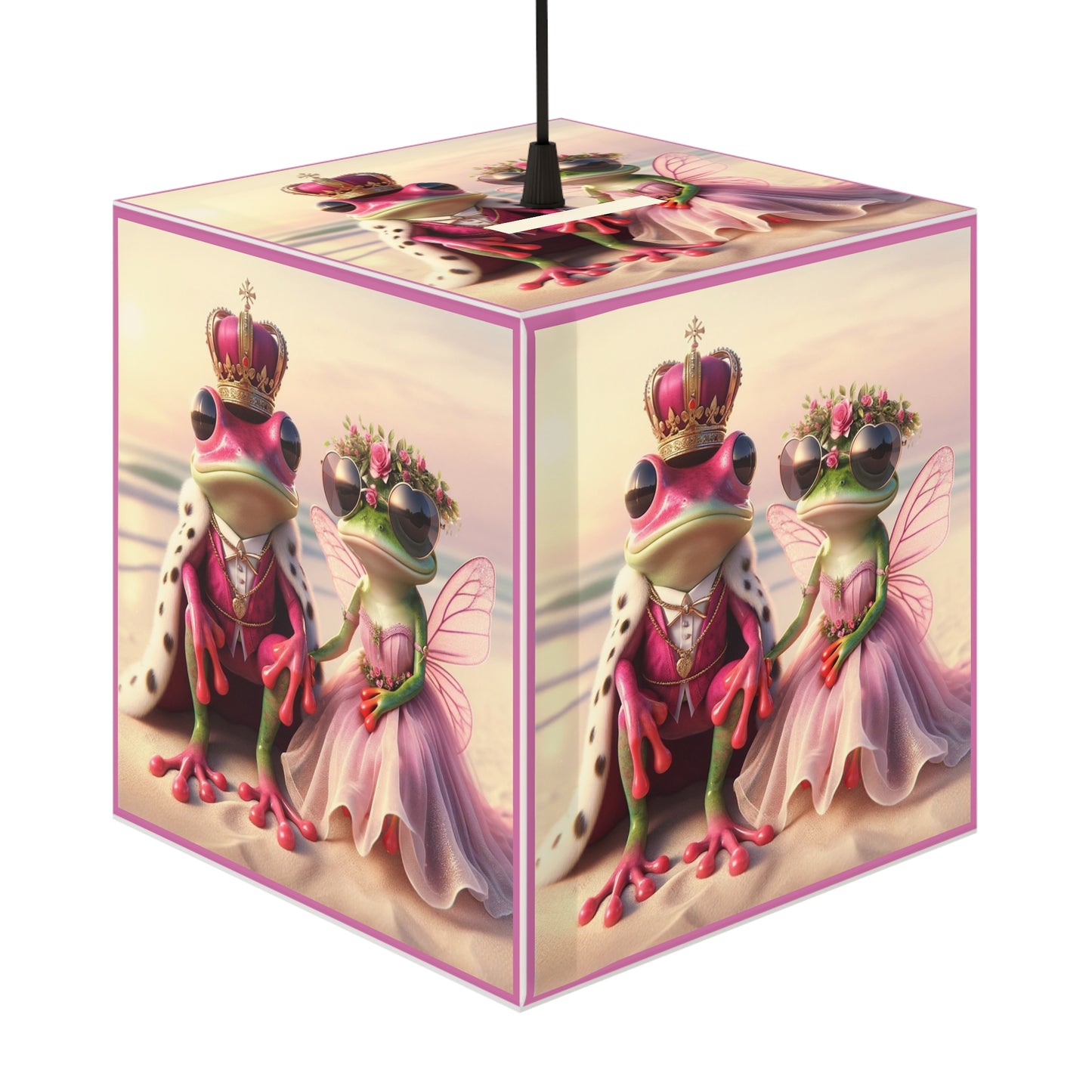 Light Cube Lamp | Pink Frog