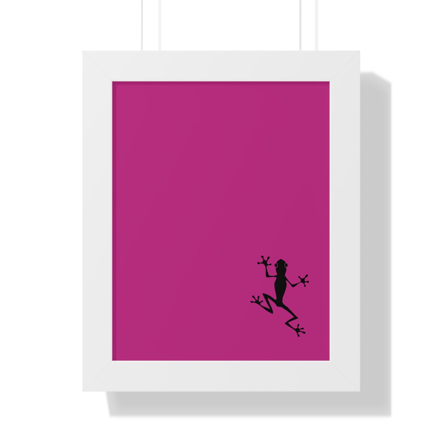 Pink Frog Framed Vertical Poster: Climb The Ladder Of Success