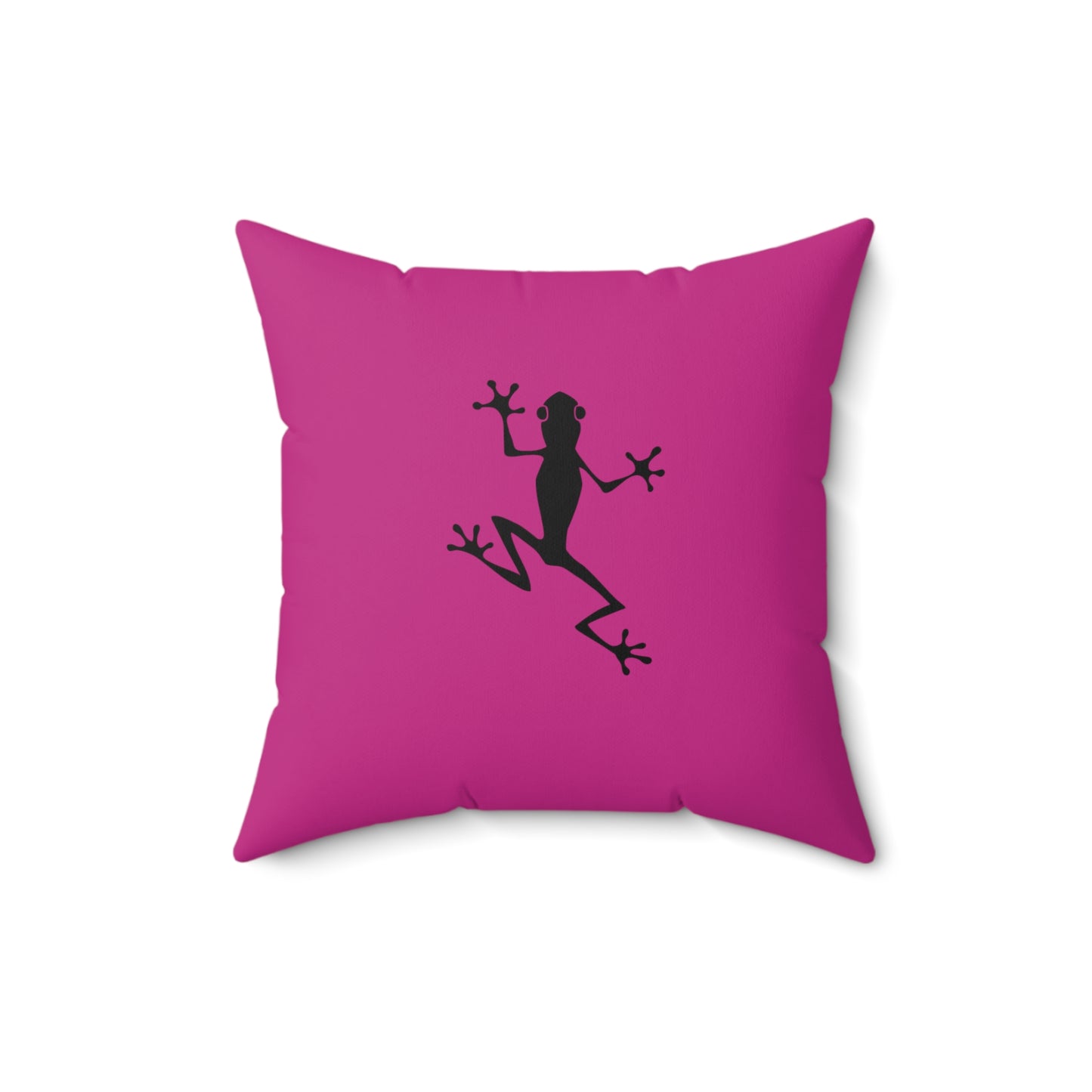 Pink Frog | Spun Polyester Square Pillow